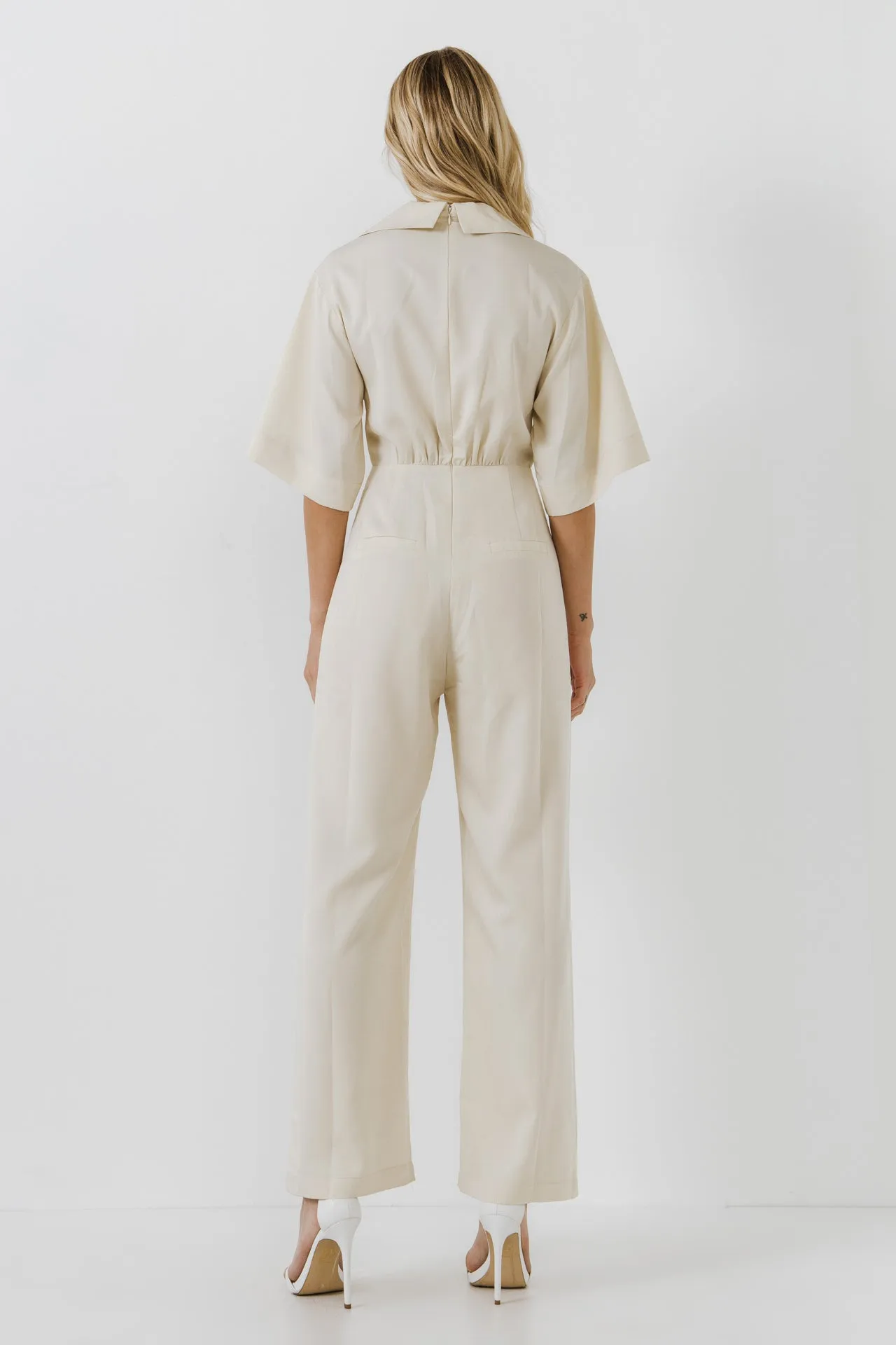 Endless Rose - Jumpsuit with Pleated Detail