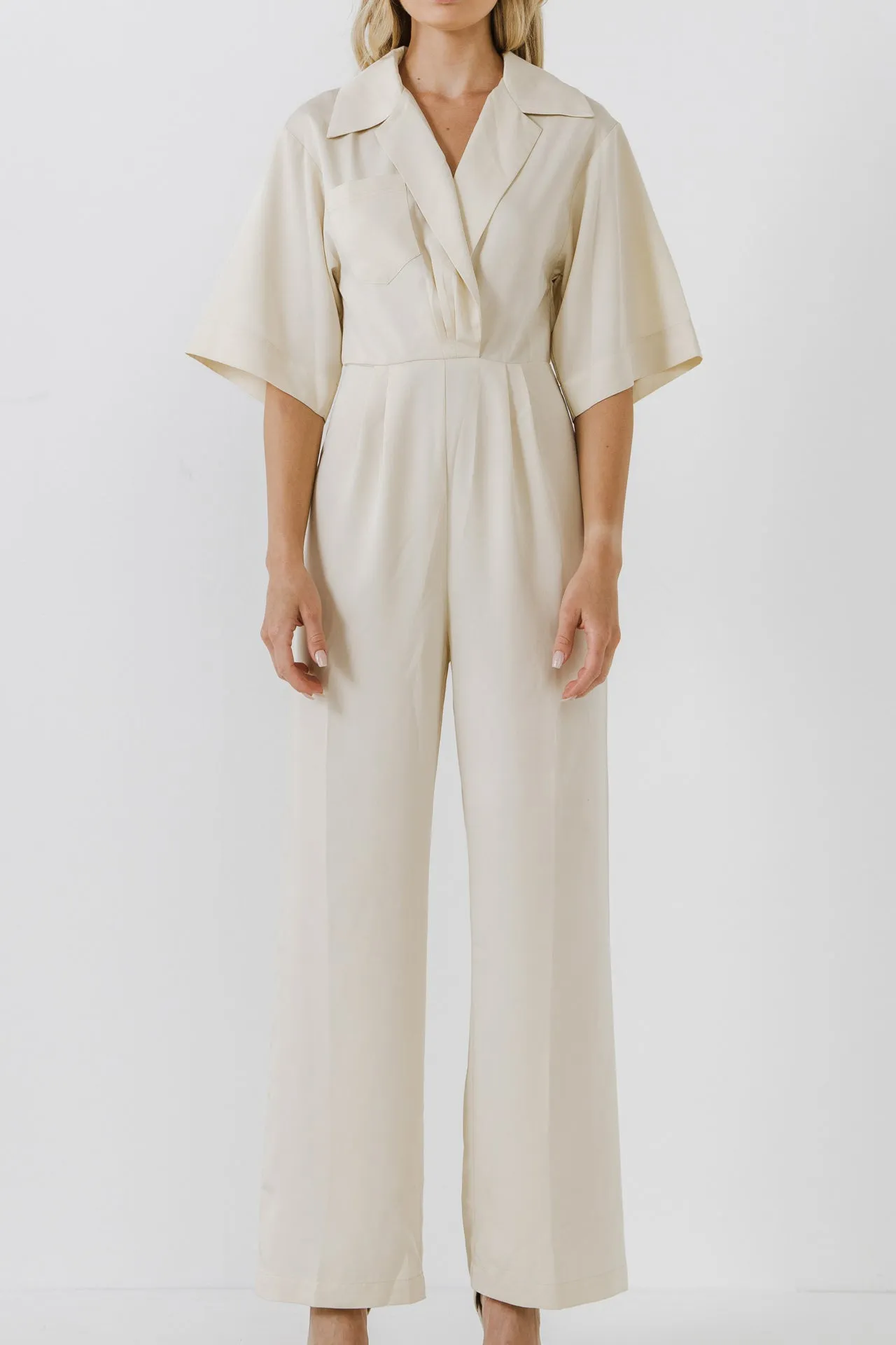 Endless Rose - Jumpsuit with Pleated Detail