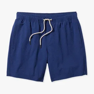 FAIR HARBOR: Navy Seersucker Bayberry Shorts