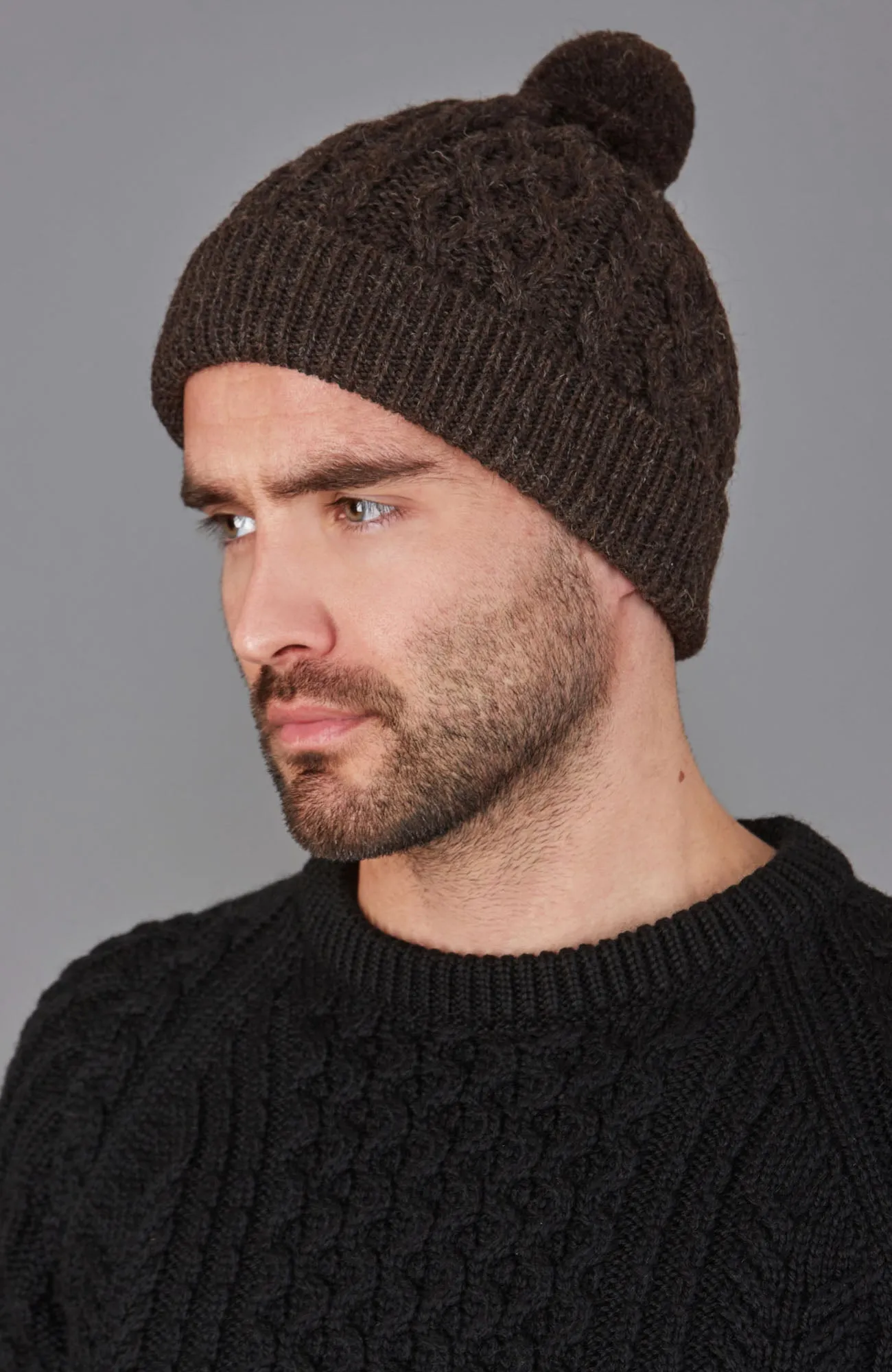 Fisherman's British Wool Cable Beanie