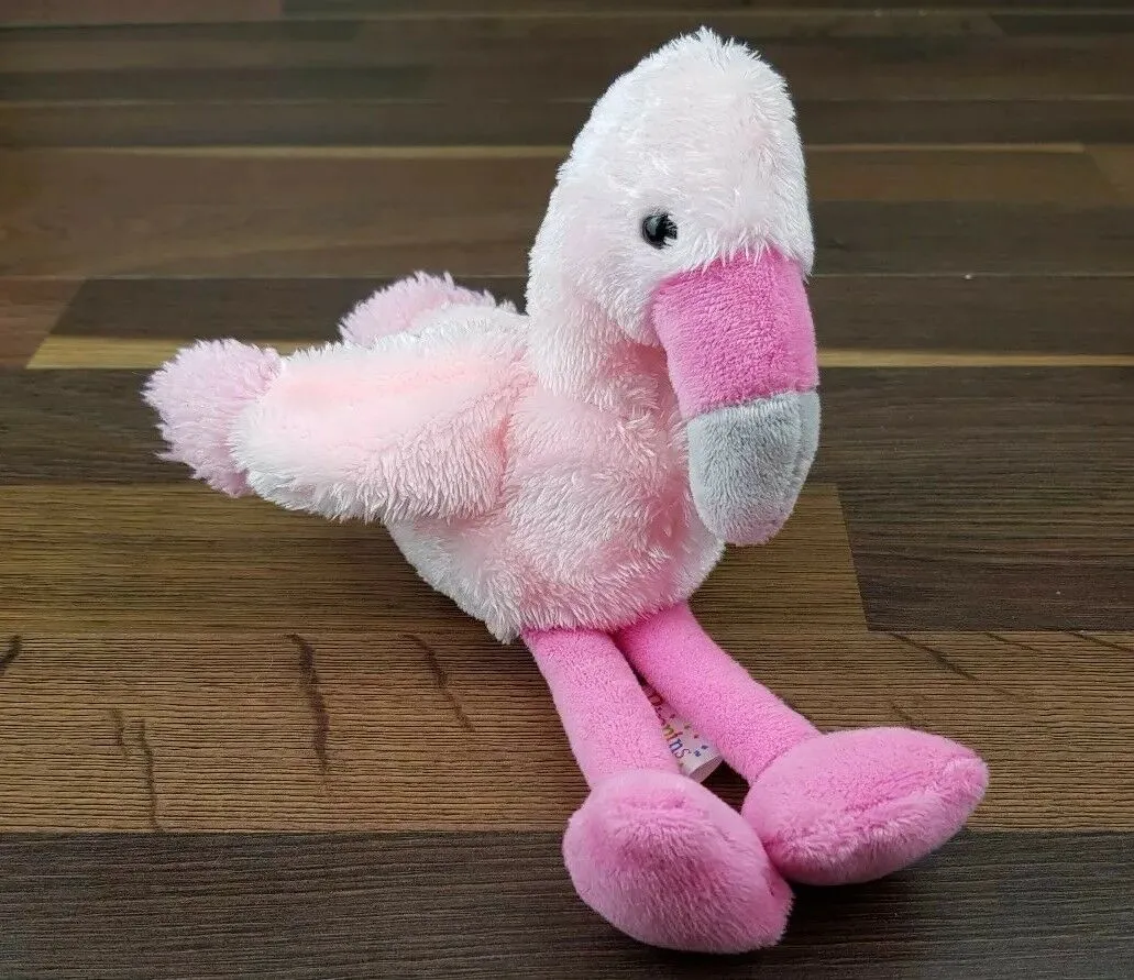 Flamingo Soft Beanie Toy -Keel Toys  14cm