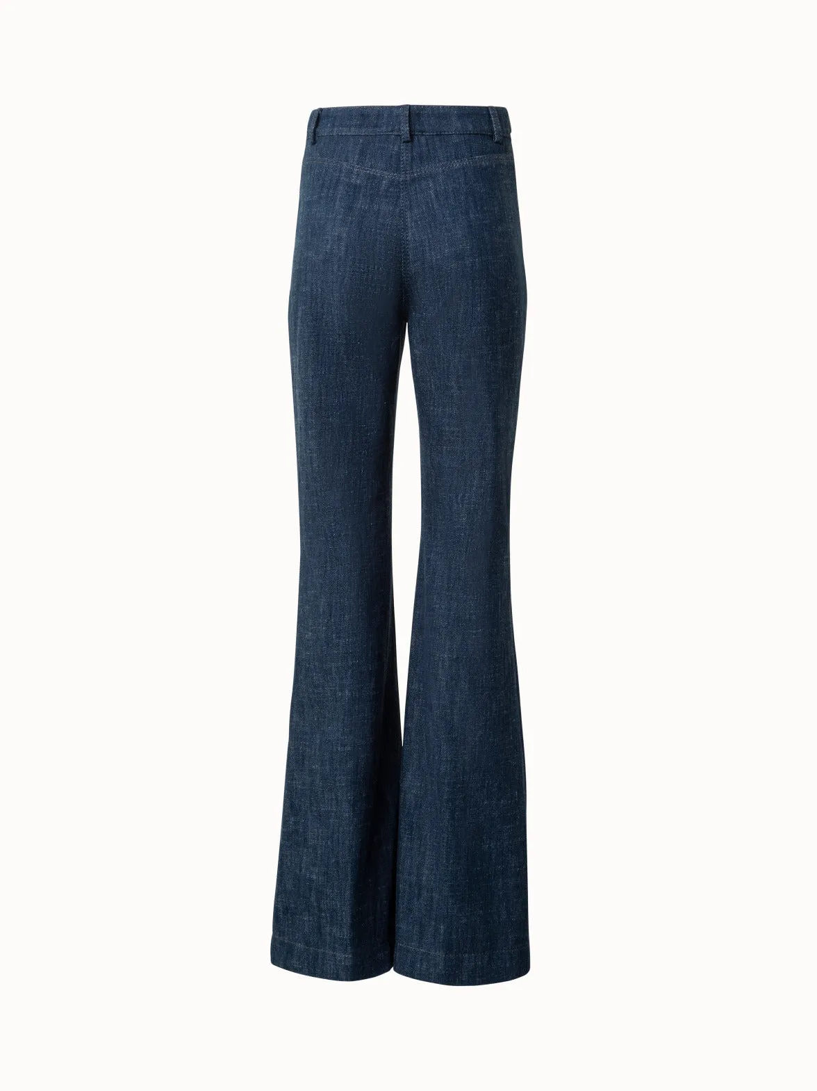 Flared Winter Denim Pants