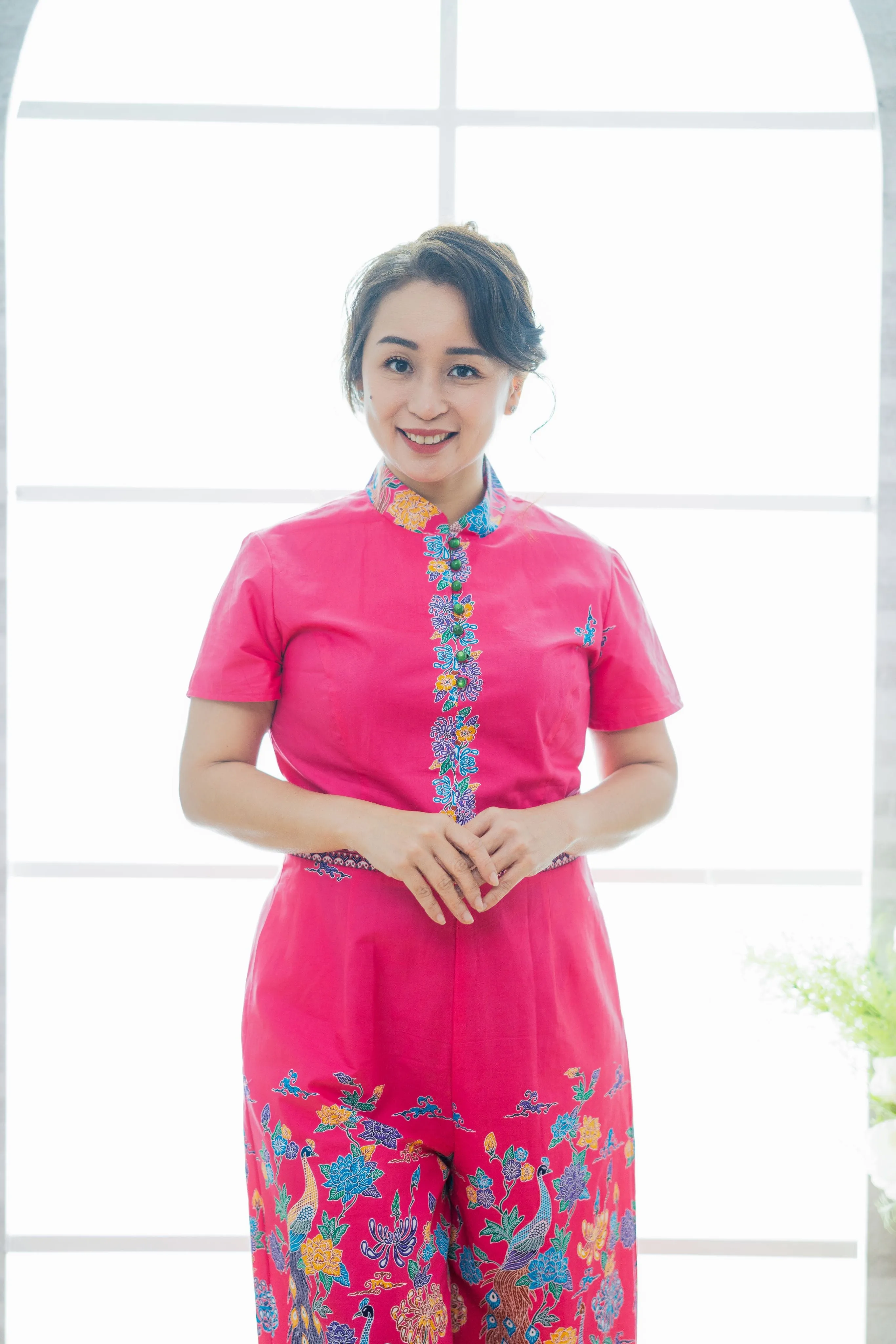 Flower Peranakan Batik Jumpsuit