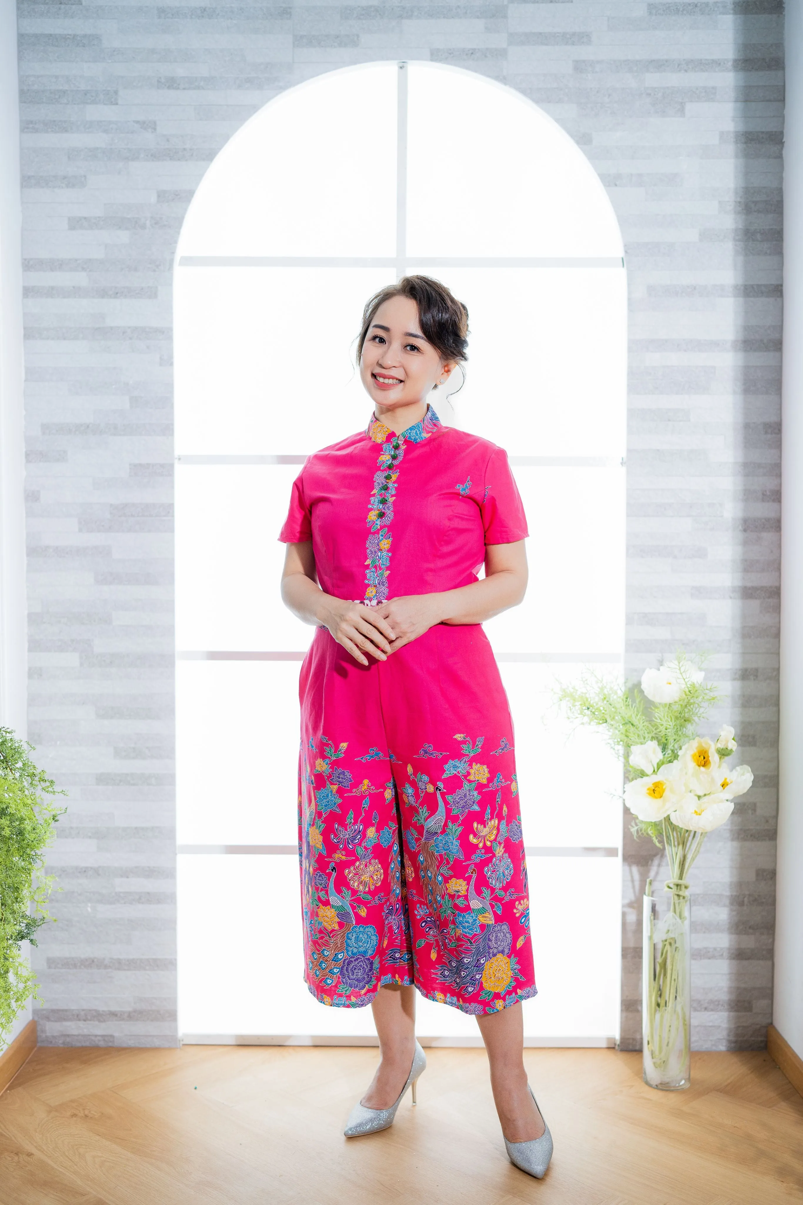 Flower Peranakan Batik Jumpsuit