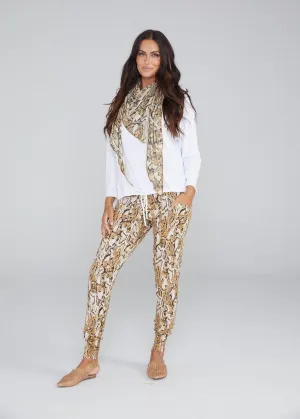 Gaga Bamboo Cuffed Sweat Pant - Snake