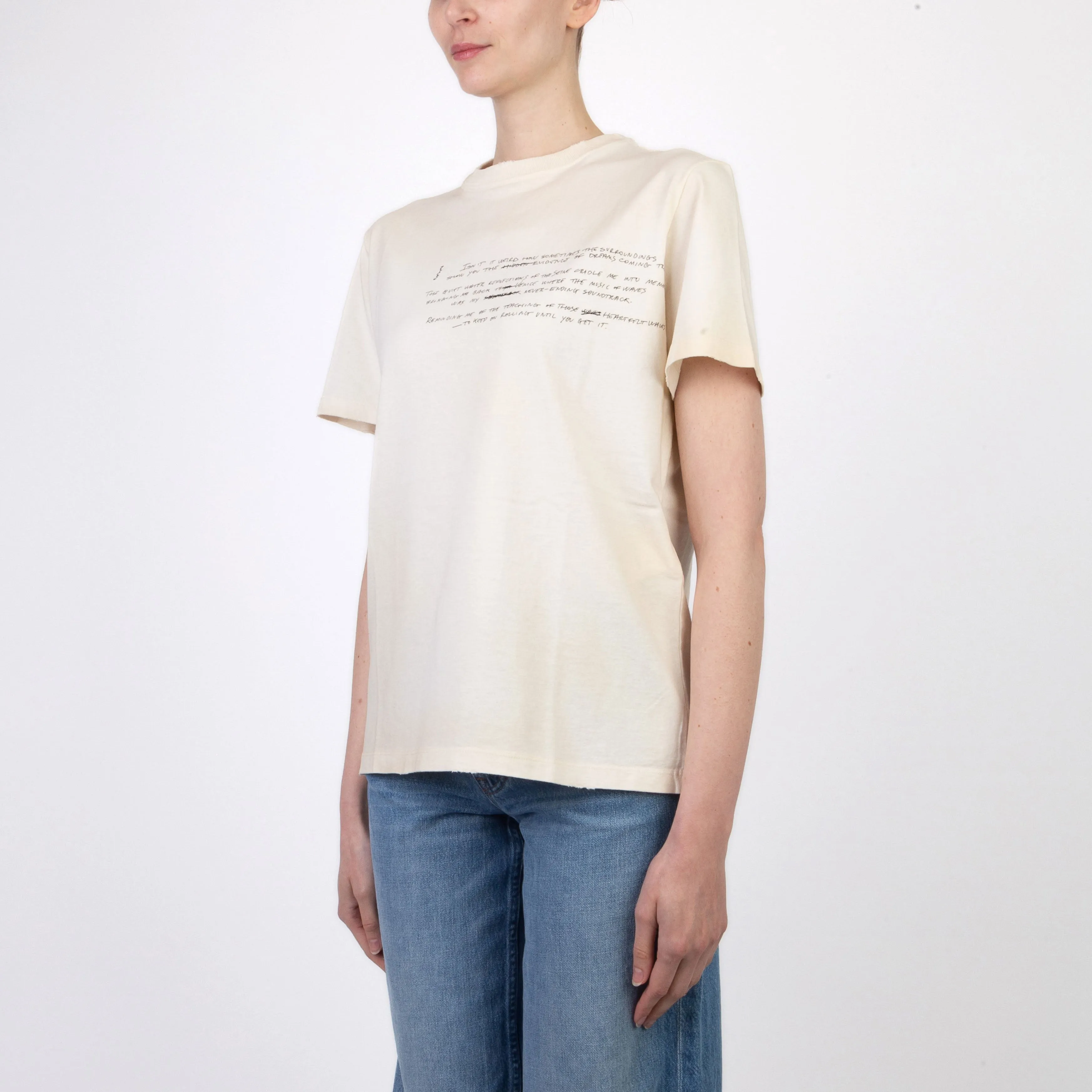 GOLDEN GOOSE T-SHIRT GWP01220.P001390 11421  HERITAGE WHITE