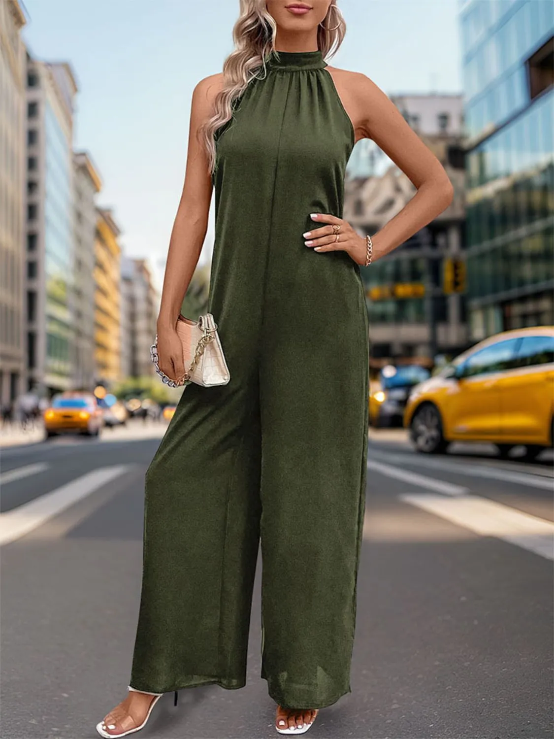 Grecian Wide Leg Jumpsuit