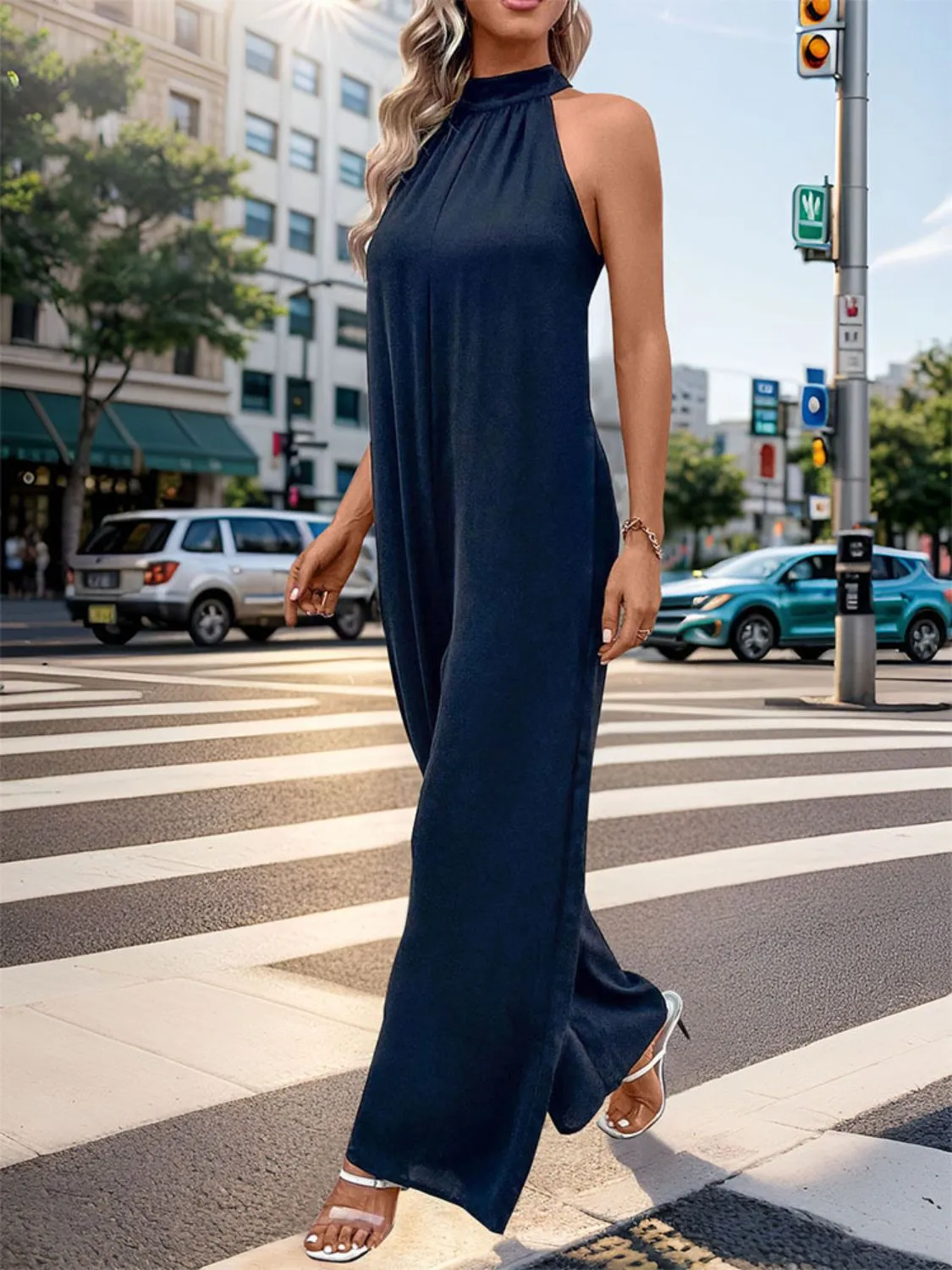 Grecian Wide Leg Jumpsuit