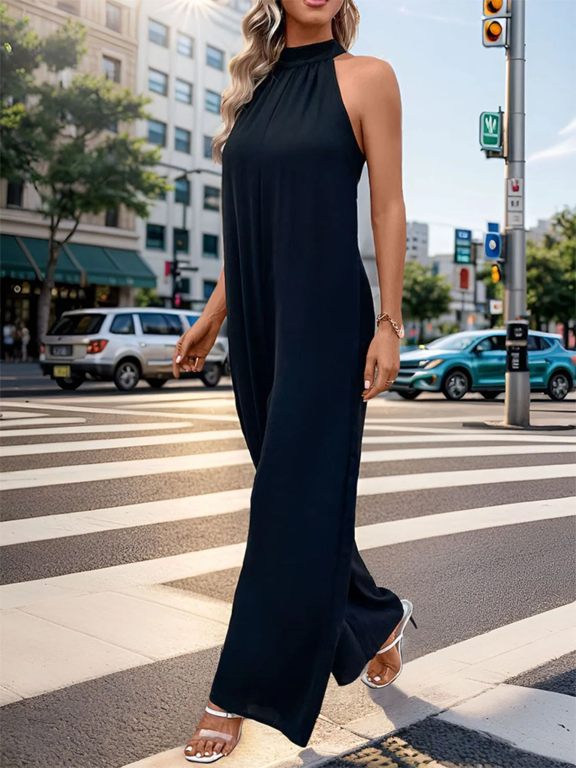 Grecian Wide Leg Jumpsuit