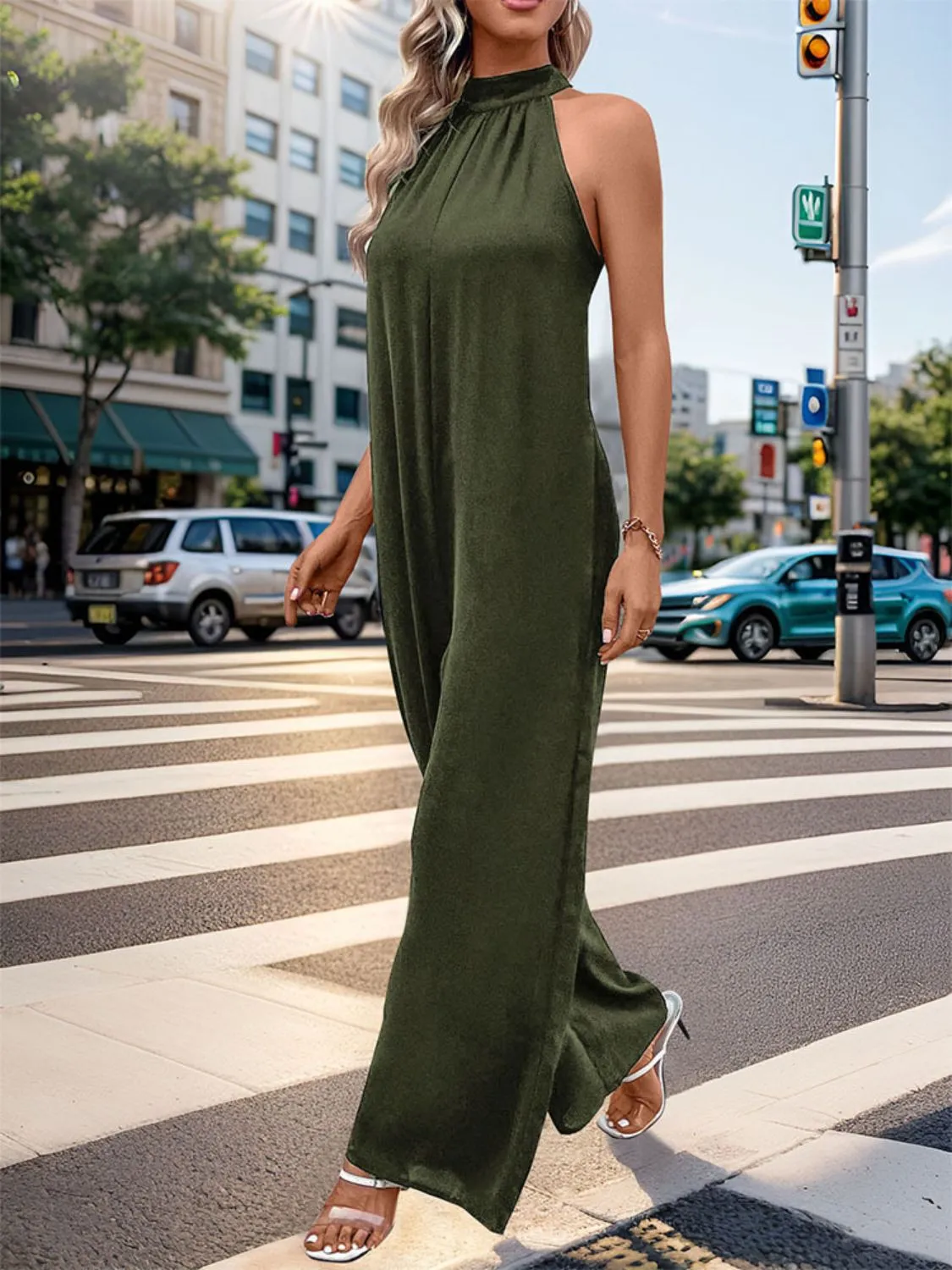 Grecian Wide Leg Jumpsuit