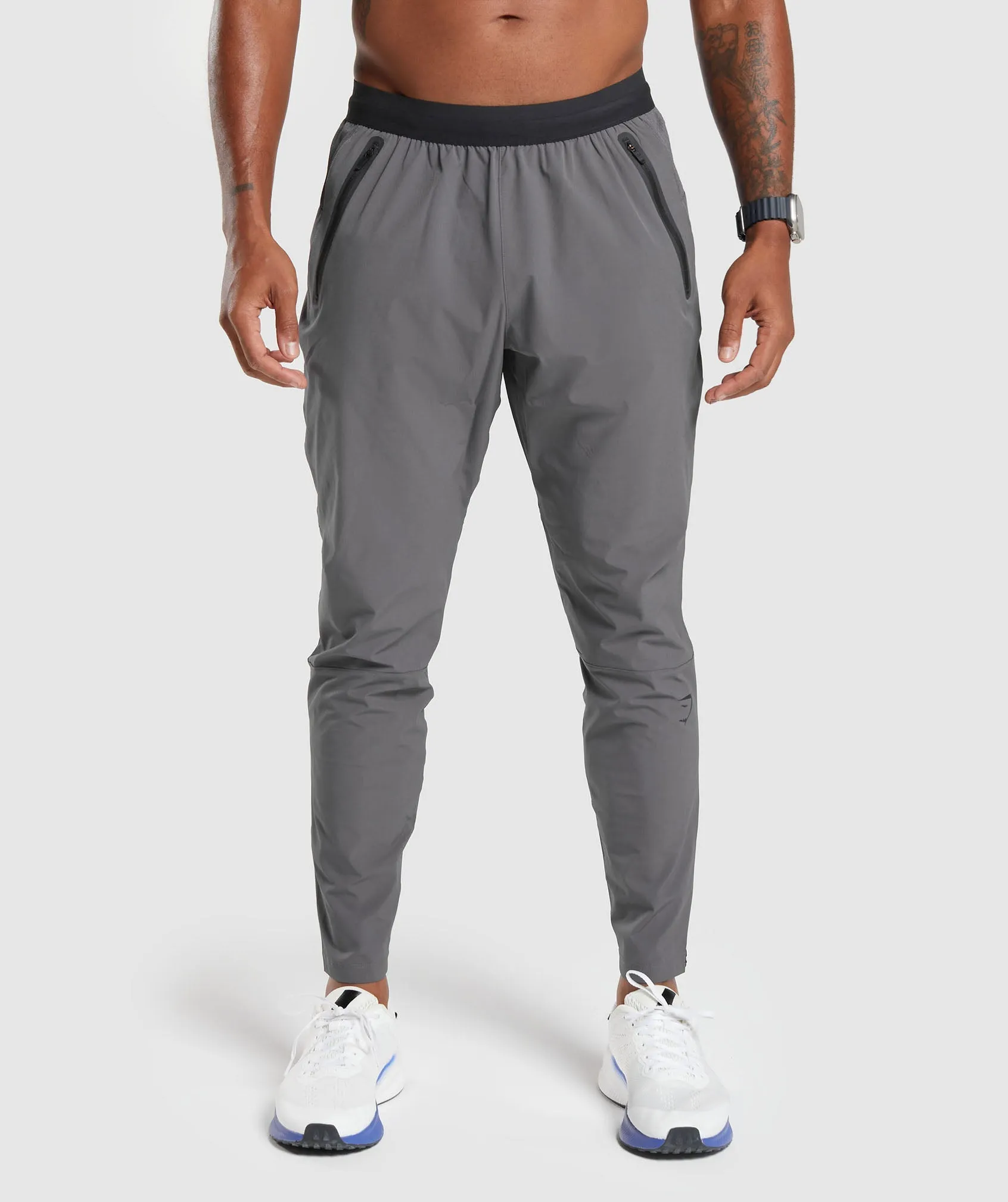 Gymshark Hybrid Woven Joggers - Silhouette Grey