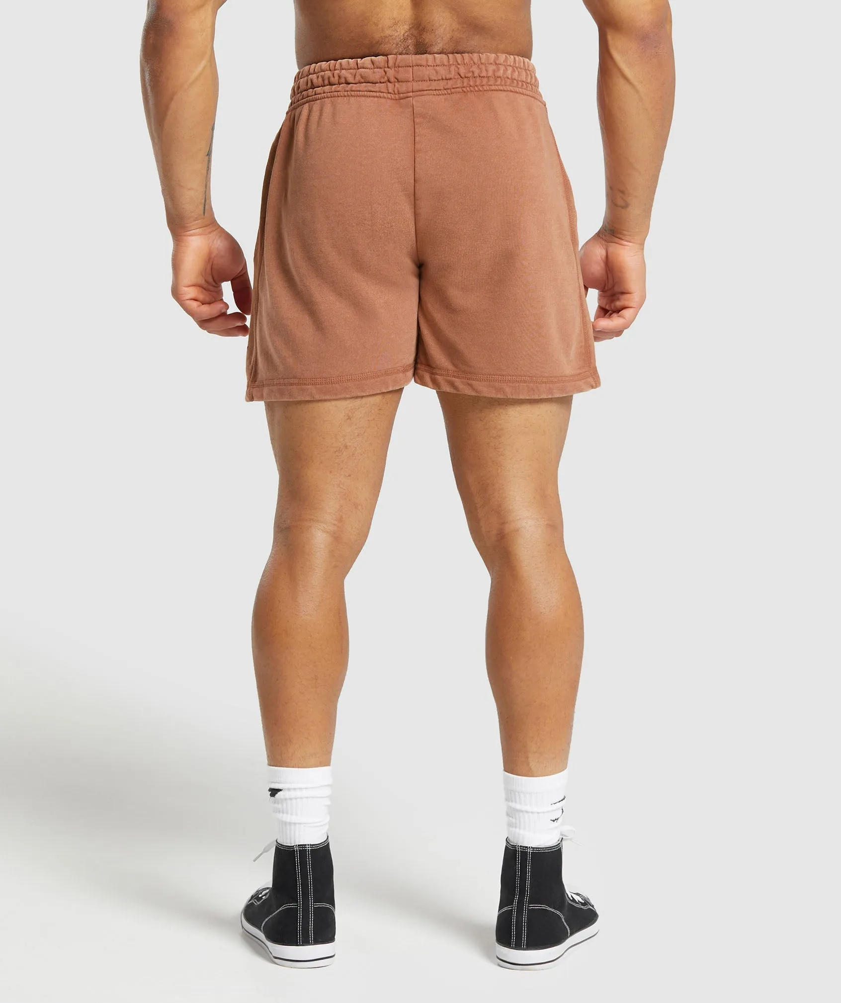 Gymshark Power Washed 5" Shorts - Canyon Brown