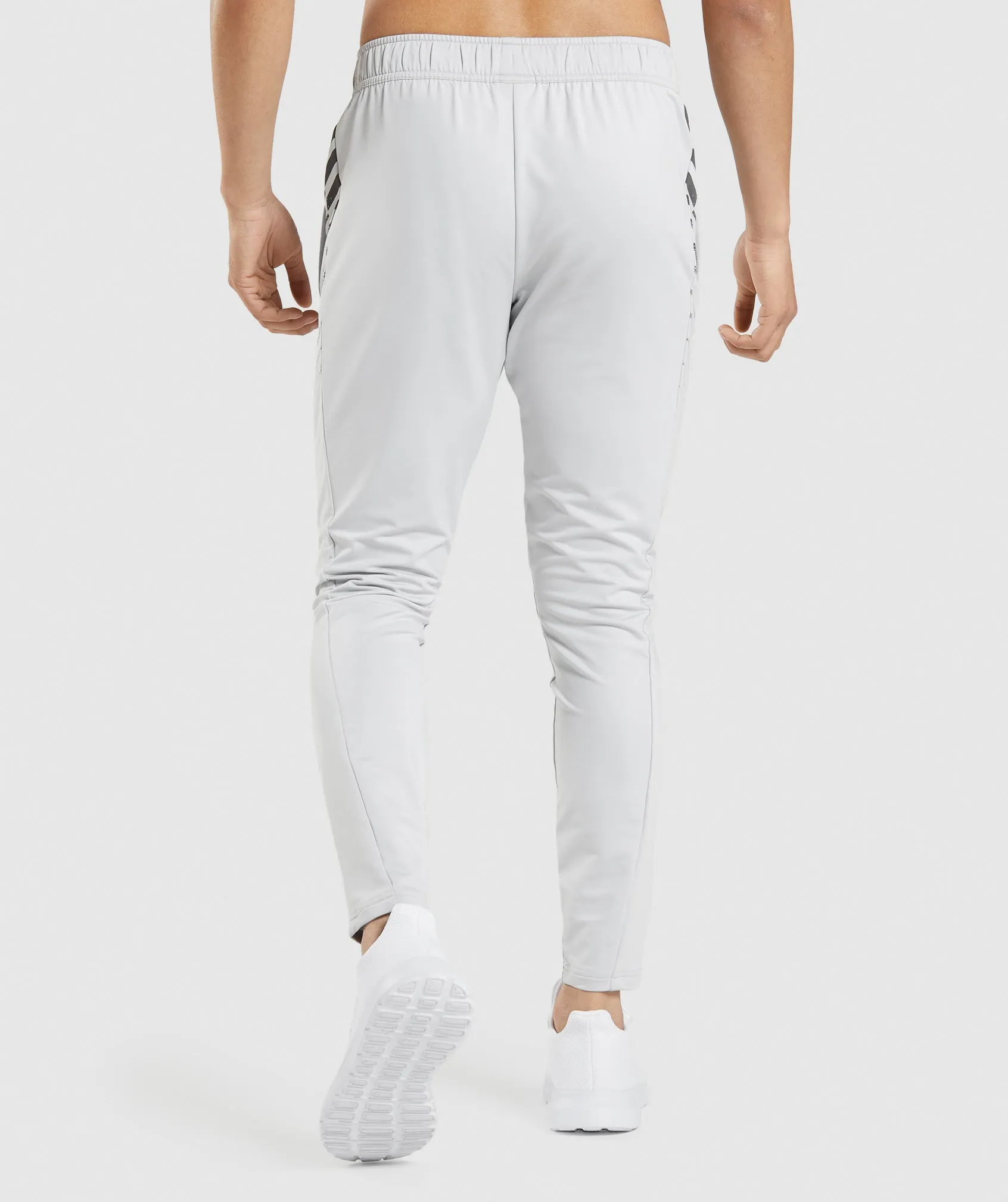 Gymshark Sport Stripe Joggers - Light Grey