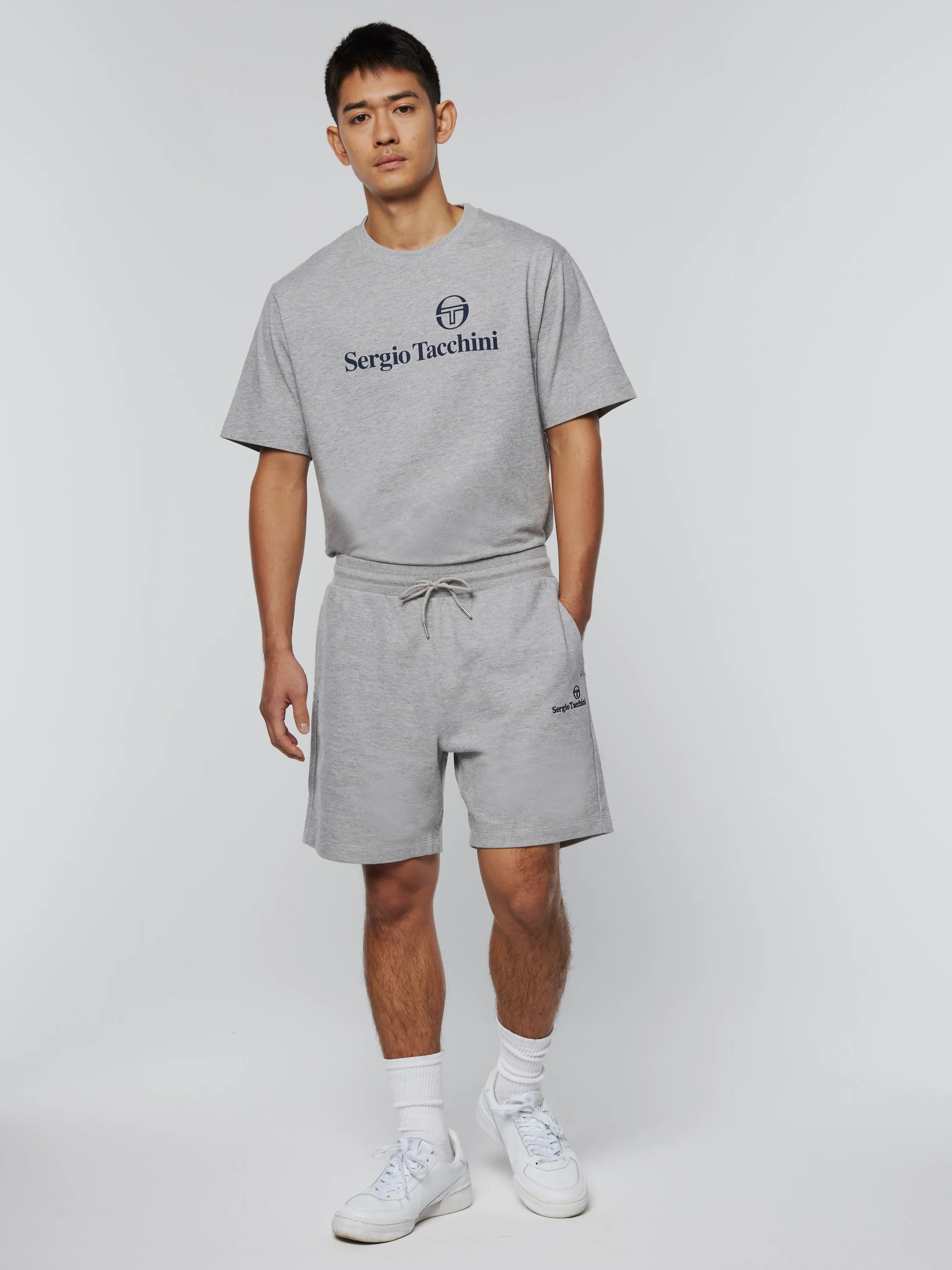 Heritage Logo Short-Heather Grey