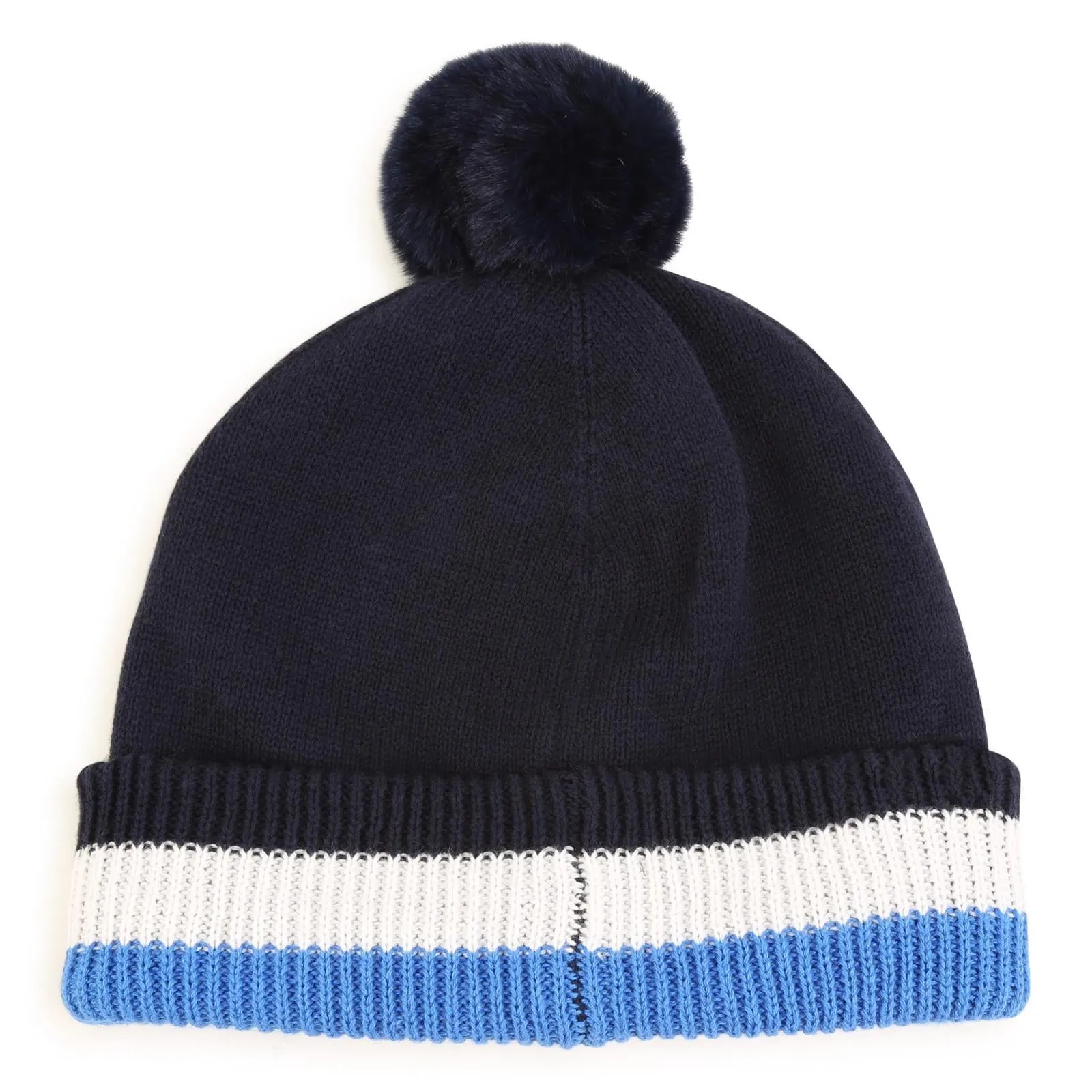 Hugo Boss Baby Boys Navy Pom Pom Hat