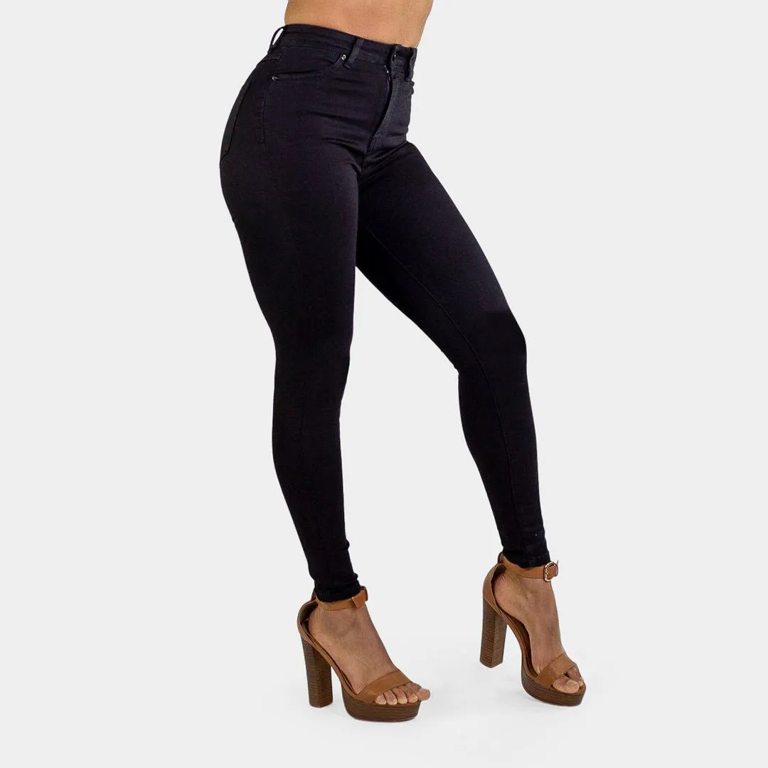 Impact High Waisted Skinny Jeans - Black