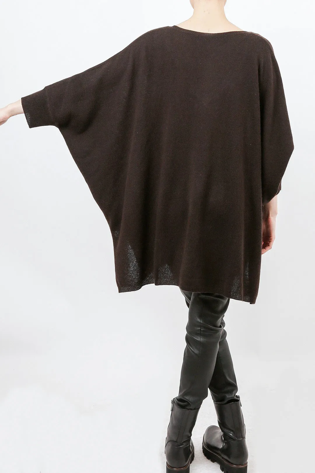 IRINA PONCHO IN PURE NEPALESE CASHMERE