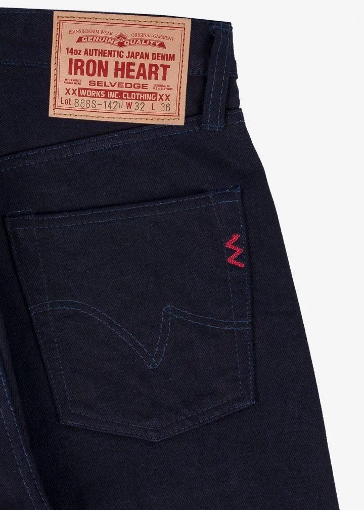 Iron heart 14oz Selvedge tapered Cut IH888S14ii Indigo/Indigo