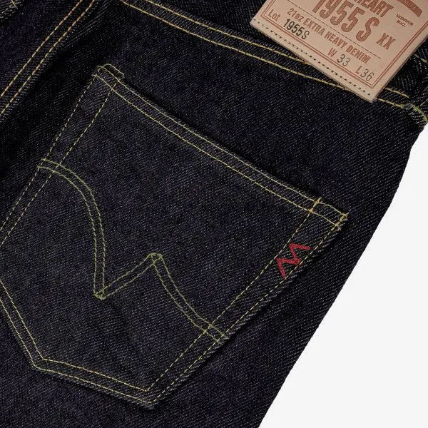 Iron Heart 21oz Selvedge Denim "1955" Straight Cut Jeans Indigo