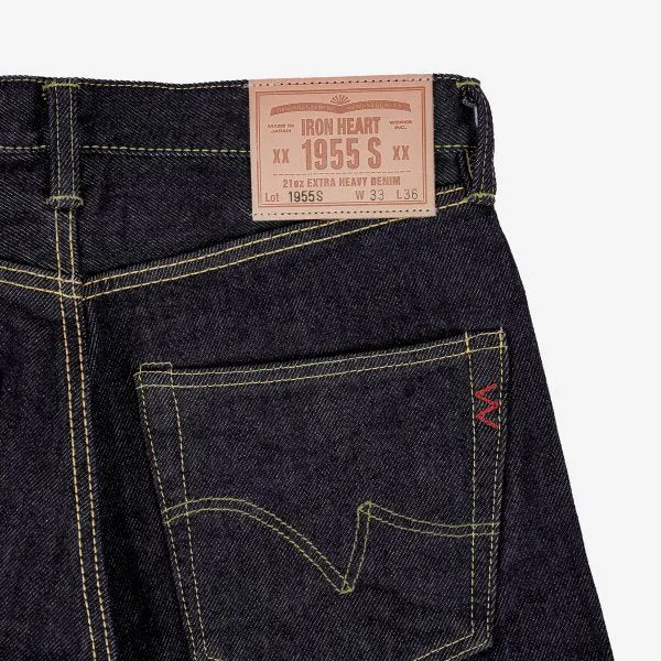 Iron Heart 21oz Selvedge Denim "1955" Straight Cut Jeans Indigo