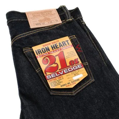 Iron Heart IH-666S-21 21oz Japanese Selvedge Denim Jeans