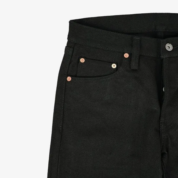 Iron Heart IH-777S SB Superblack Non-Fade 21oz Selvedge Denim Super Slim Black