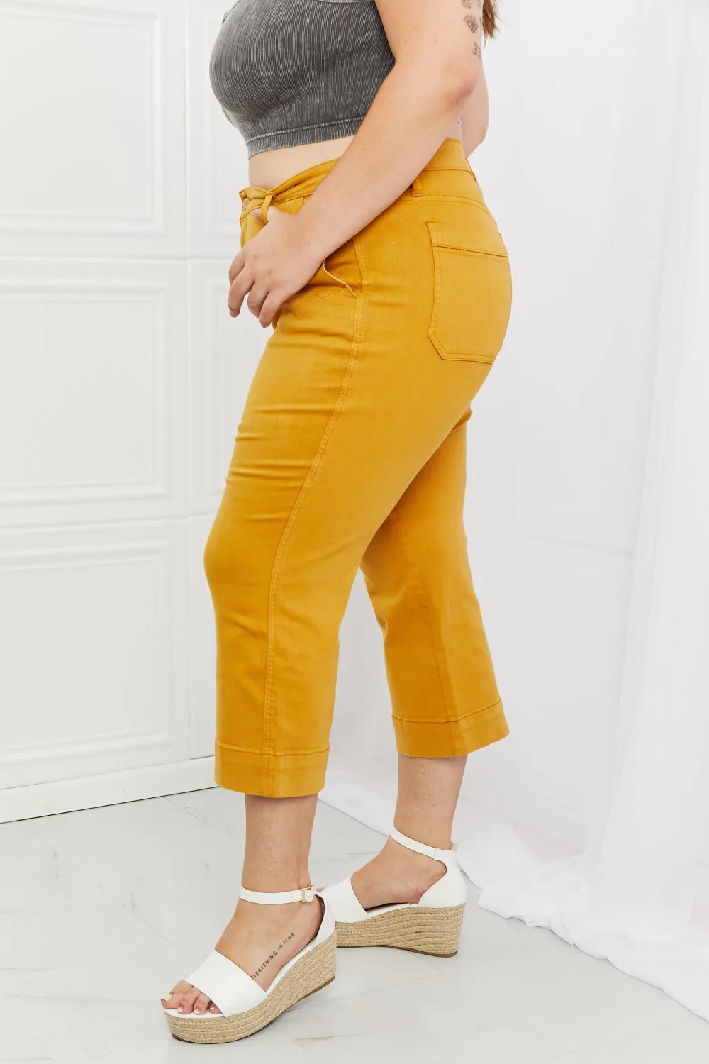 Jayza Full Size Straight Leg Cropped Jeans