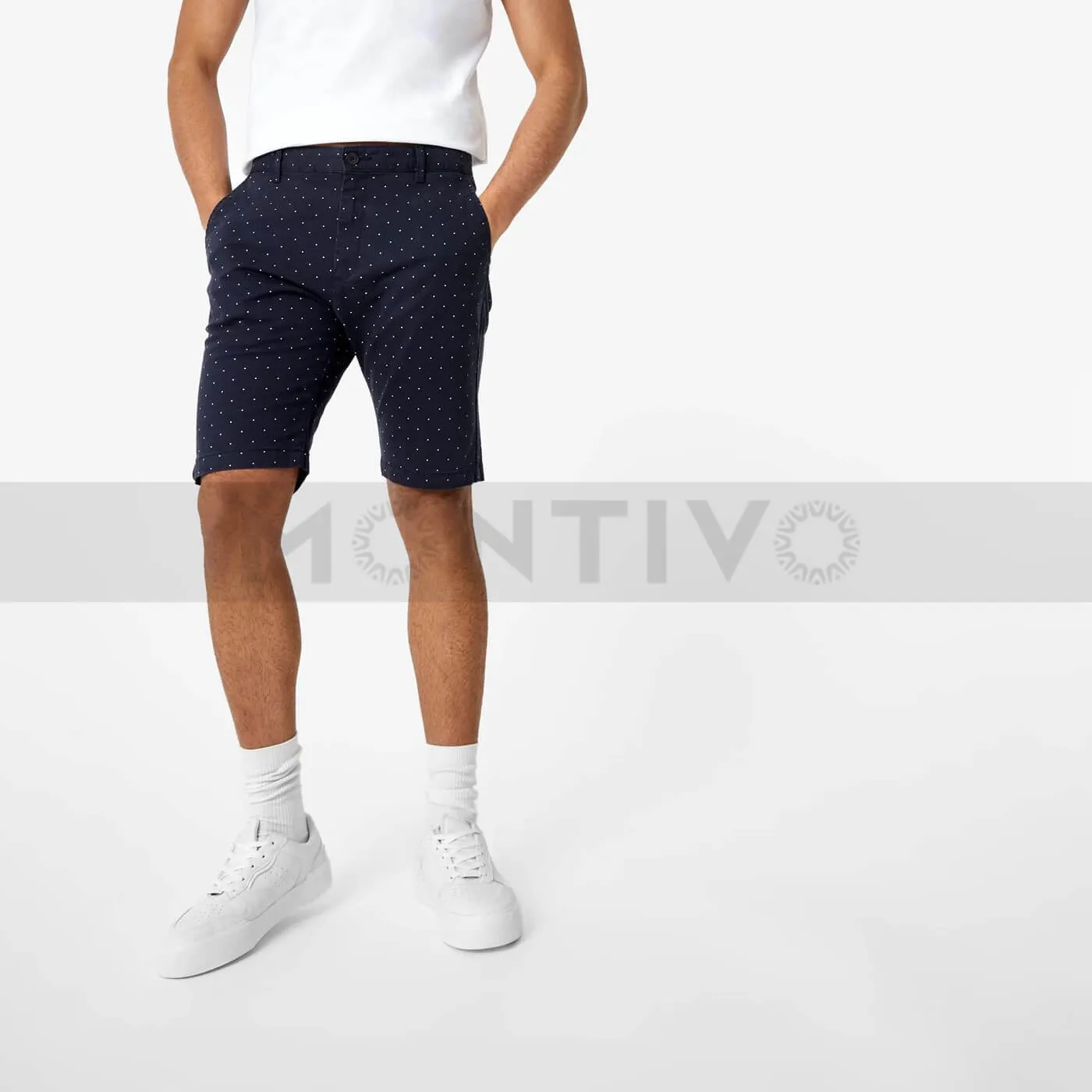 JW Polka Dot Blue Chino Shorts