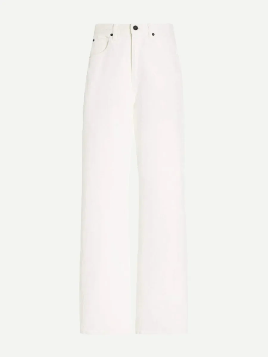 Koko High Rise Relaxed Jean in White