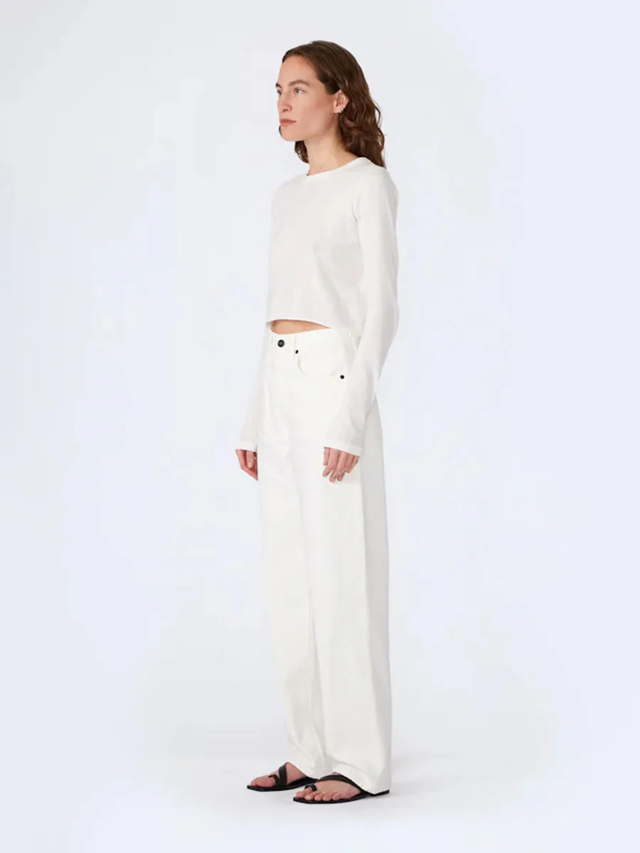 Koko High Rise Relaxed Jean in White