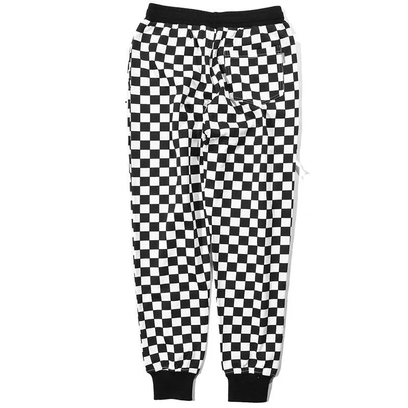 Lightweight Checkered Joggers