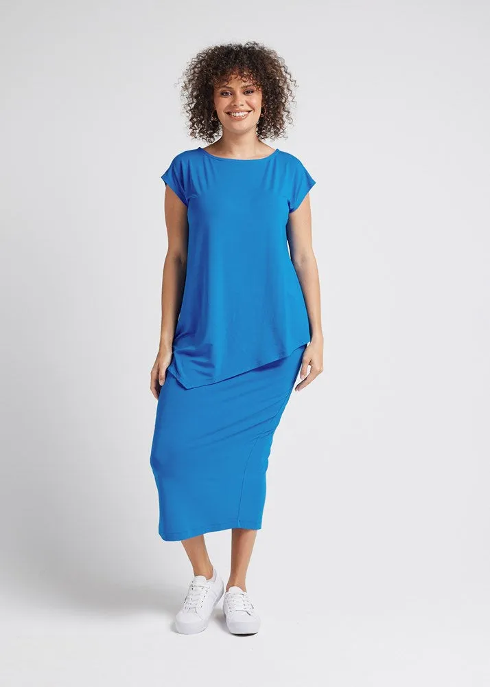 Maxi Bamboo Whitney Tube Skirt - Cobalt