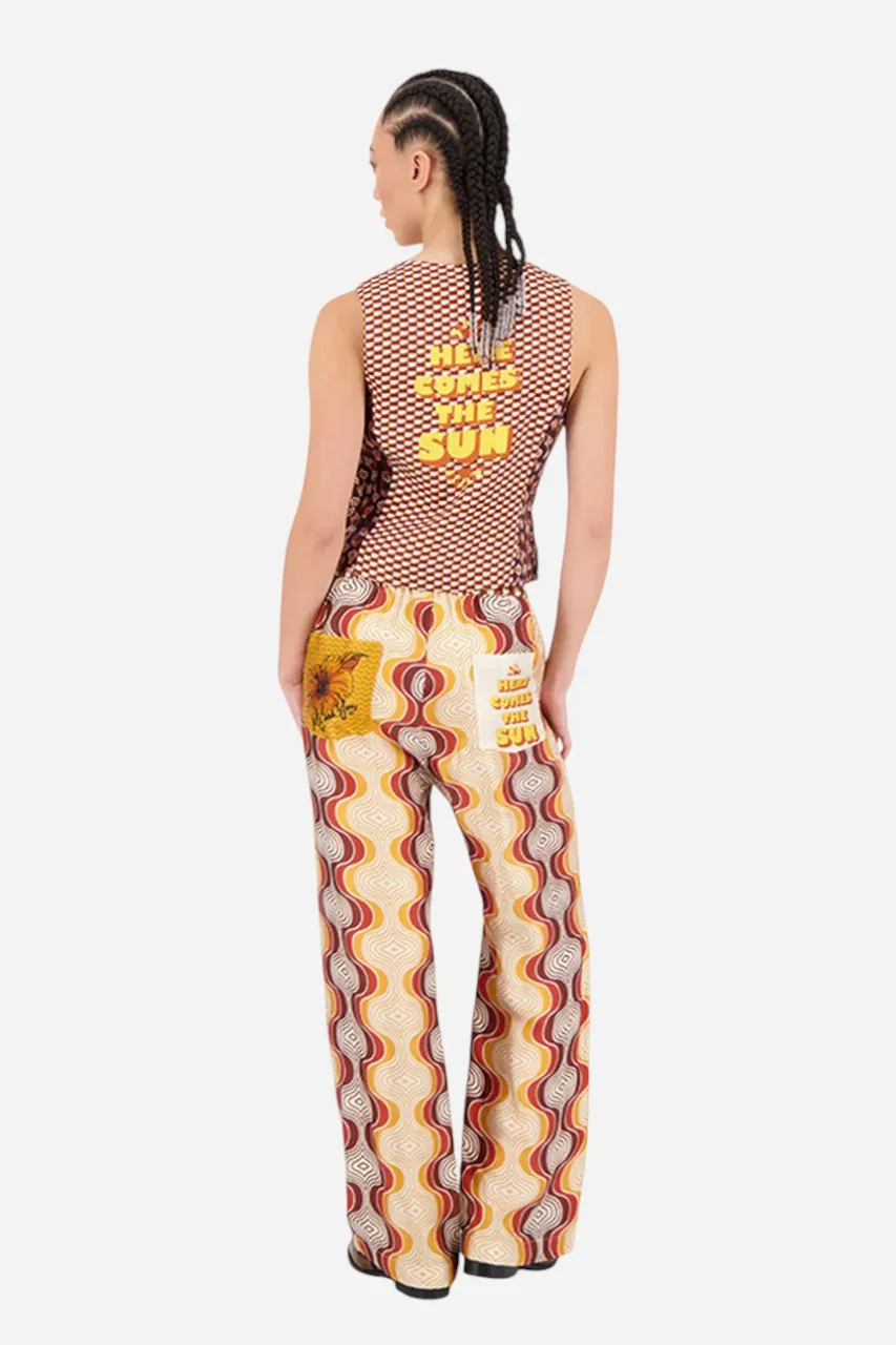 Me369 Bailey Straight Leg Track Pant Sunset