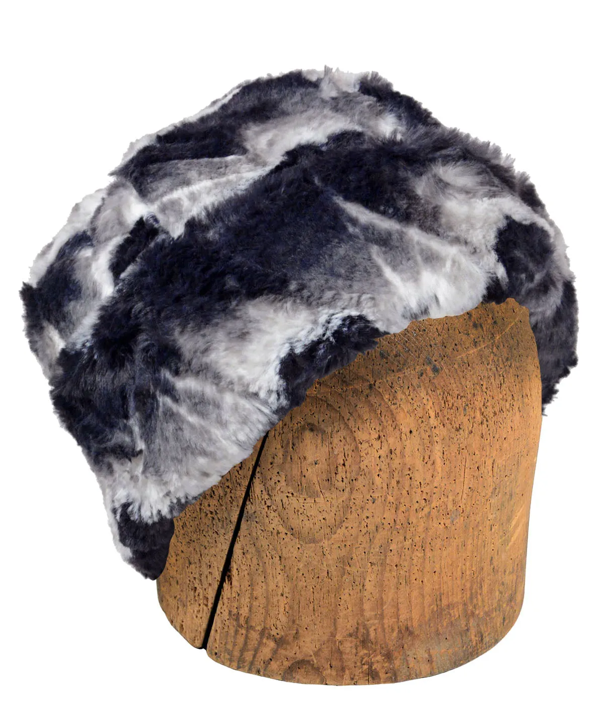 Men's Beanie Hat, Reversible - Luxury Faux Fur in Ocean Mist (One Each Size Left!)