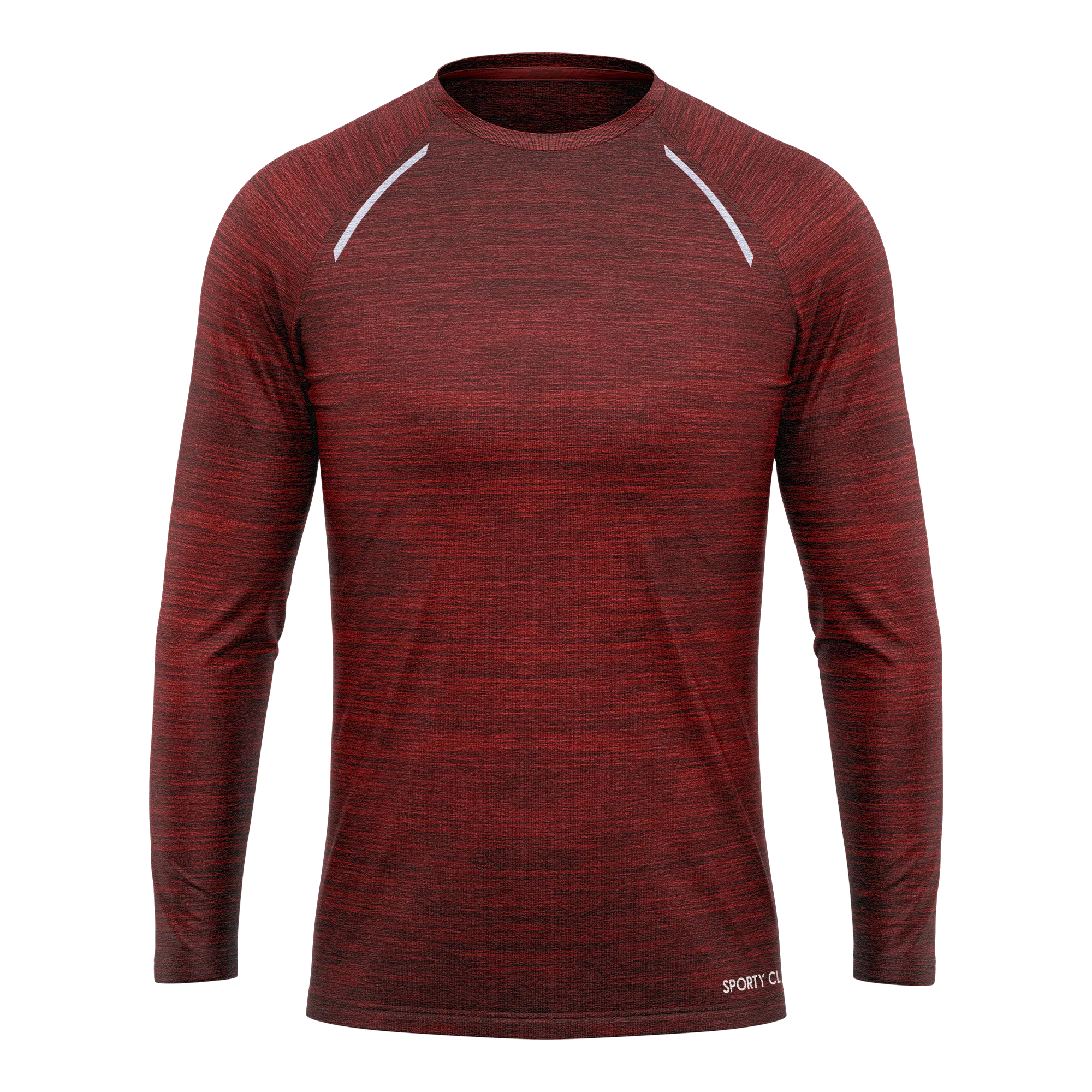 Men's Burgundy Long Sleeve T Shirt & Black Joggers Set