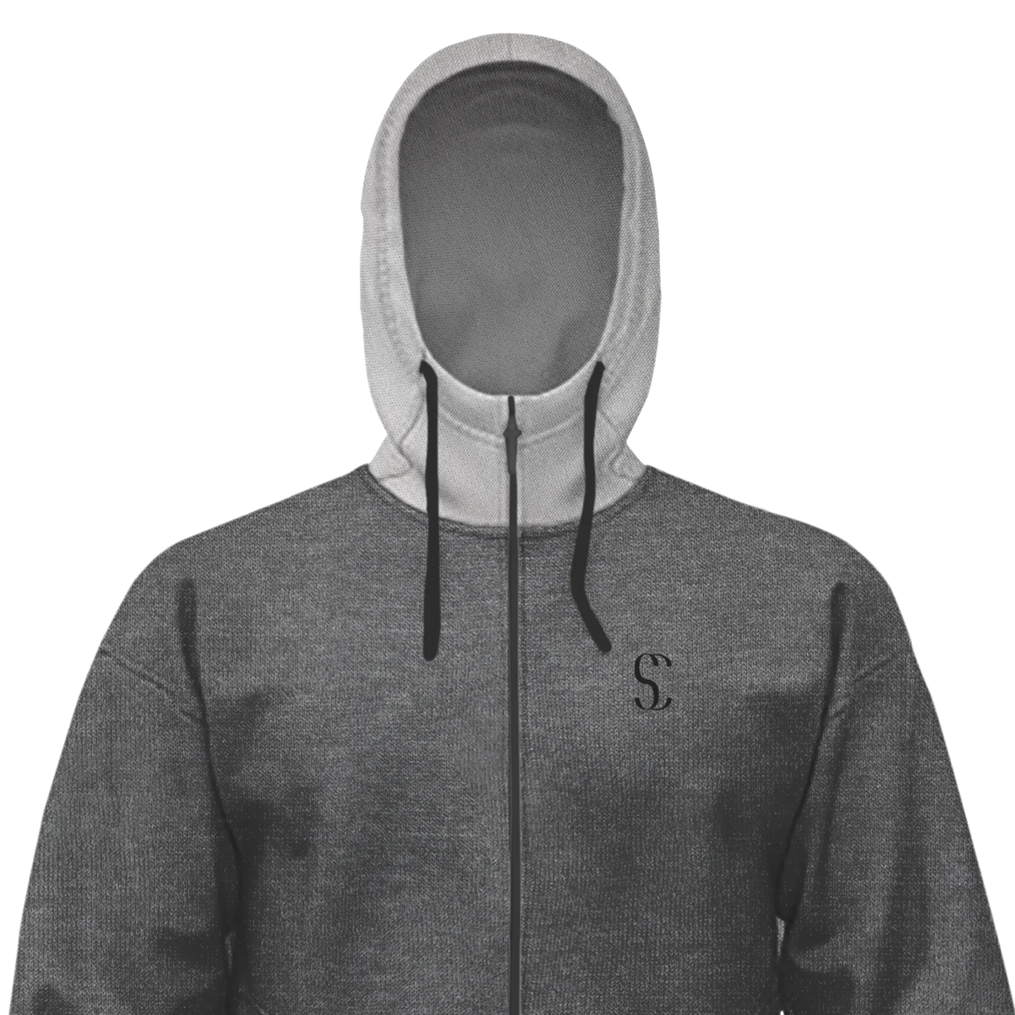 Men's Charcoal Grey Tracksuit Zip up Fleece Hoodie & Joggers