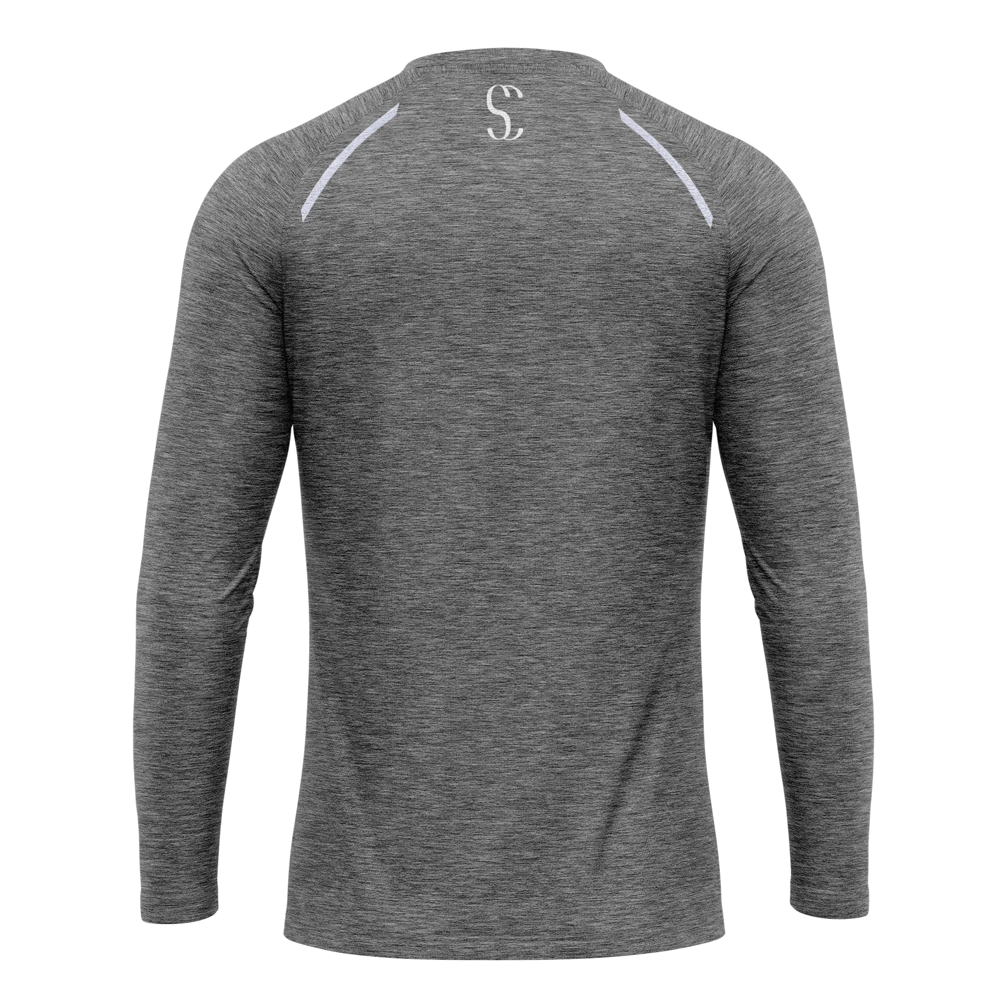 Men's Grey Long Sleeve T Shirt & Black Joggers Set