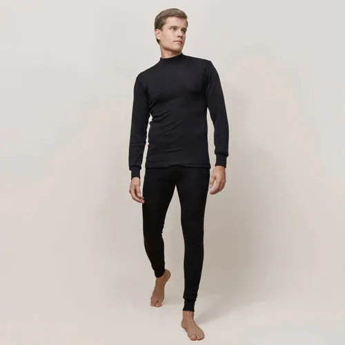 Men's Merino Silk Long Sleeve Turtle Neck Shirt