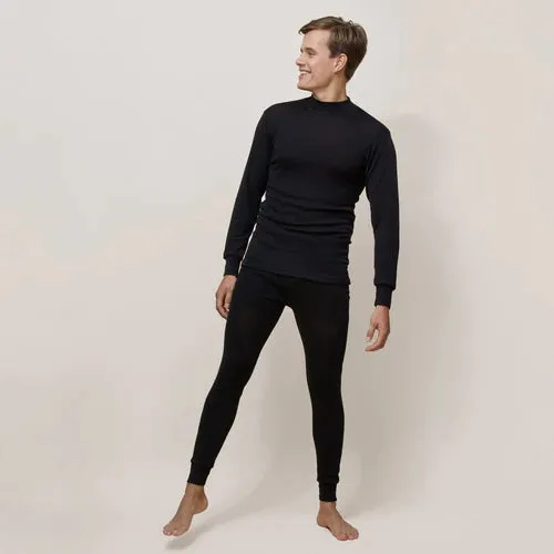 Men's Merino Silk Long Sleeve Turtle Neck Shirt