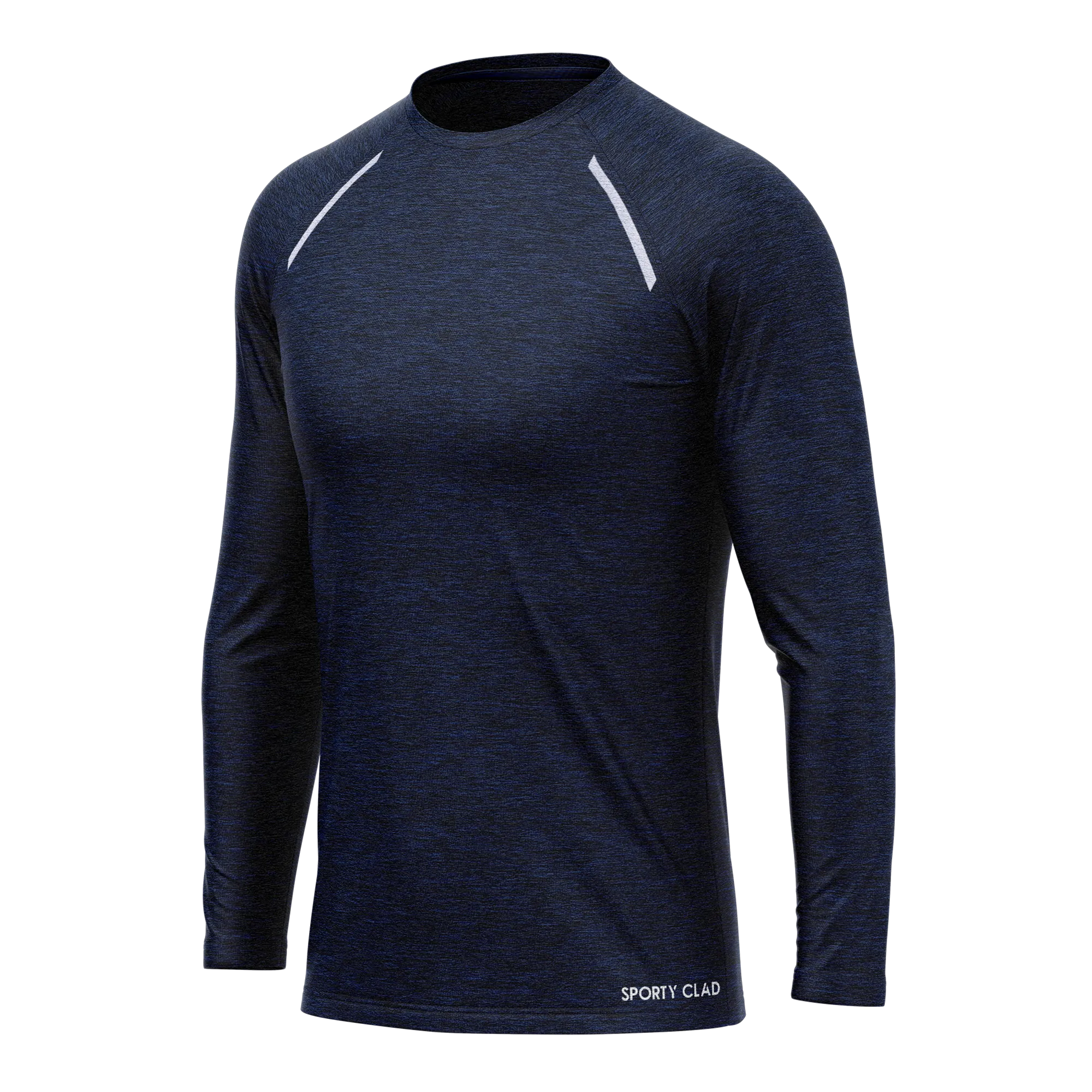 Men's Navy Blue Long Sleeve T Shirt & Black Joggers Set