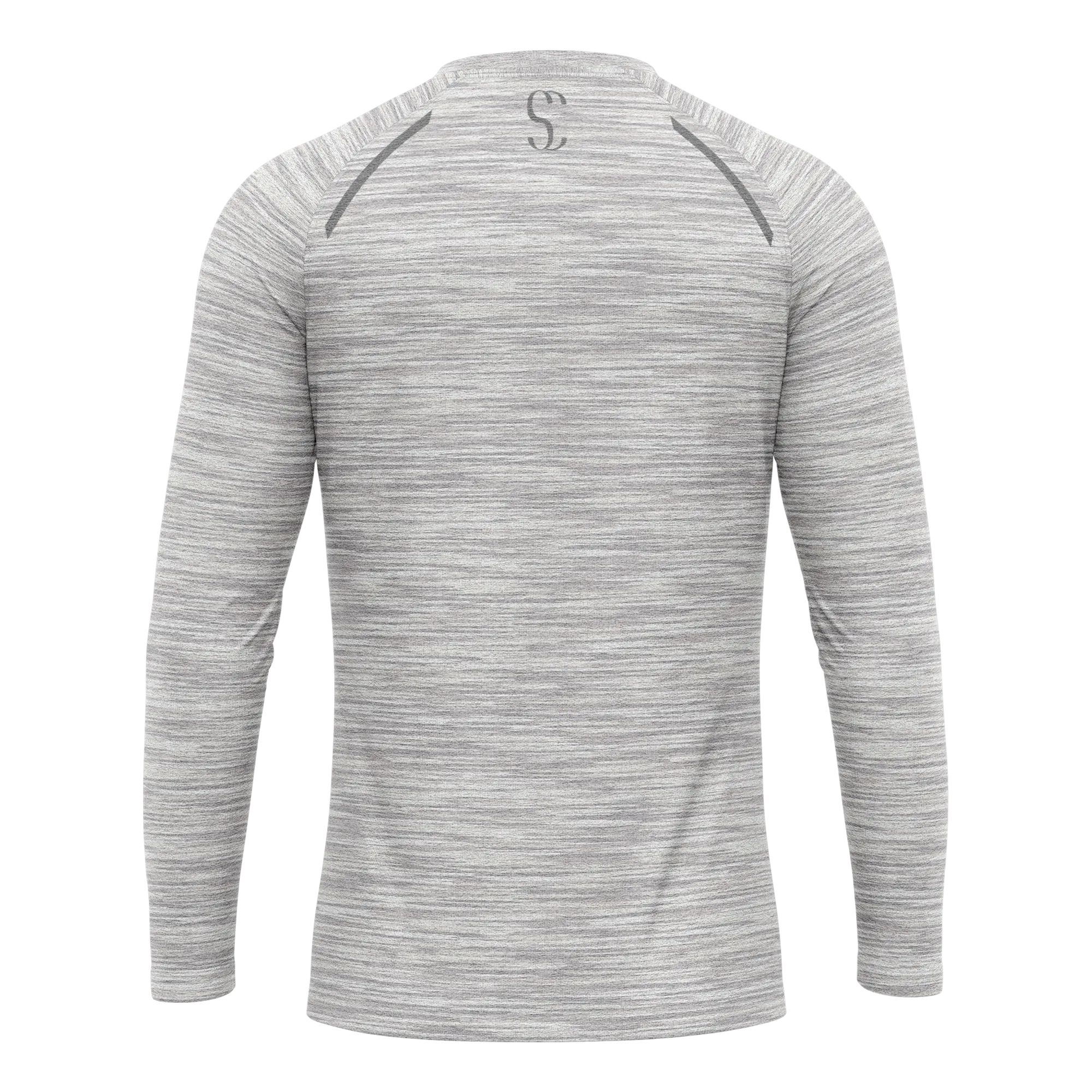 Men's White Long Sleeve T Shirt & Dark Grey Joggers Set