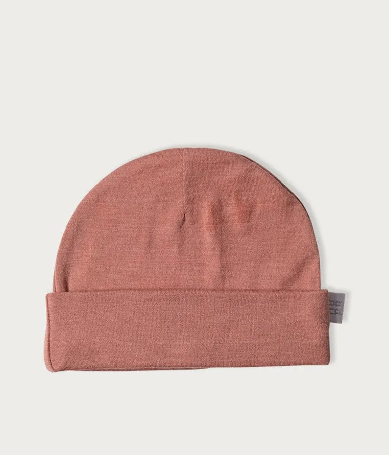 Merino Baby Hat - Rose