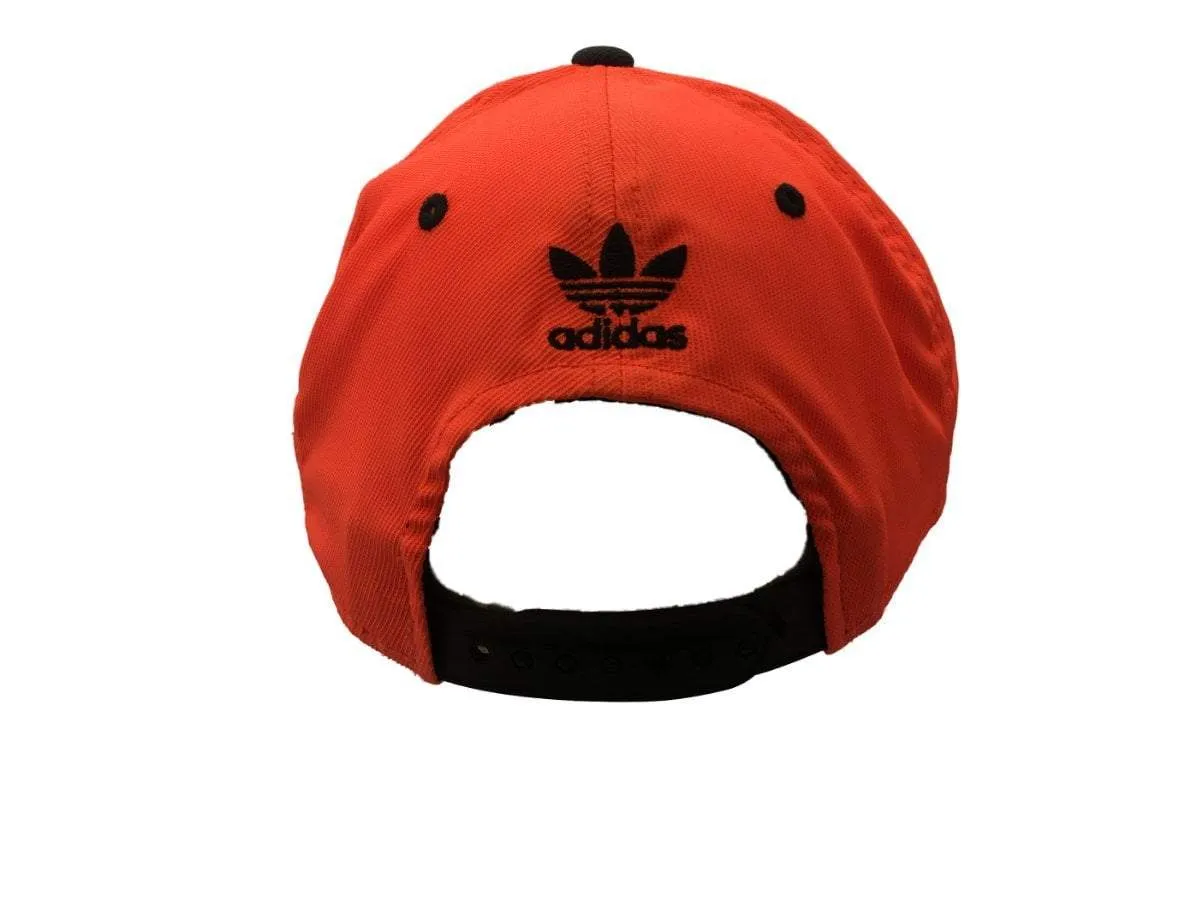 Miami Heat Adidas Neon Orange Adjustable Structured Snapback Flat Bill Hat Cap