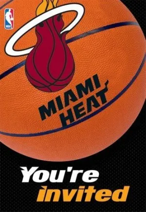 Miami Heat - Invitations and Thank You Card Set