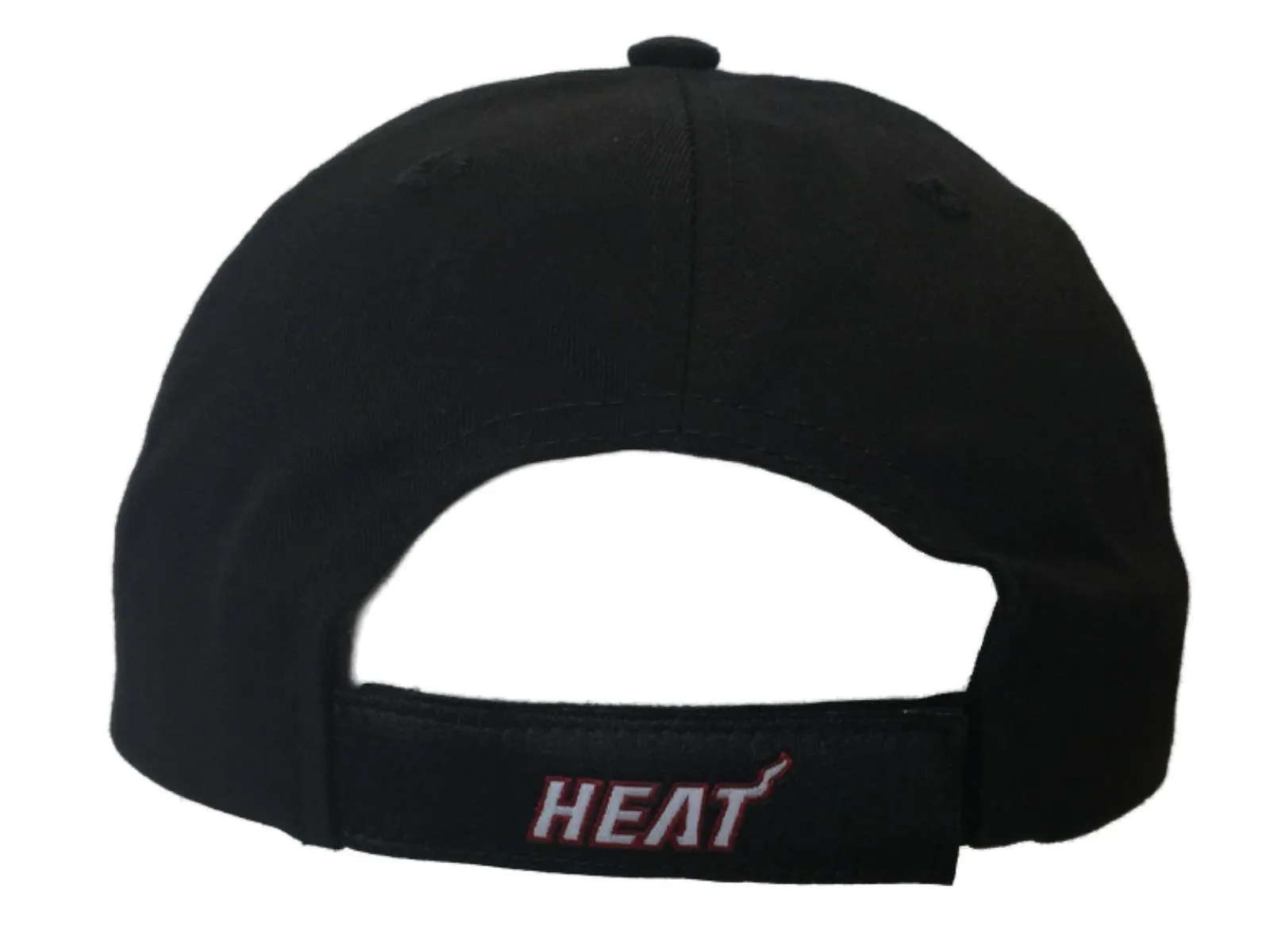 Miami Heat NBA Elevation YOUTH Structured Black Red Adj Hat Cap