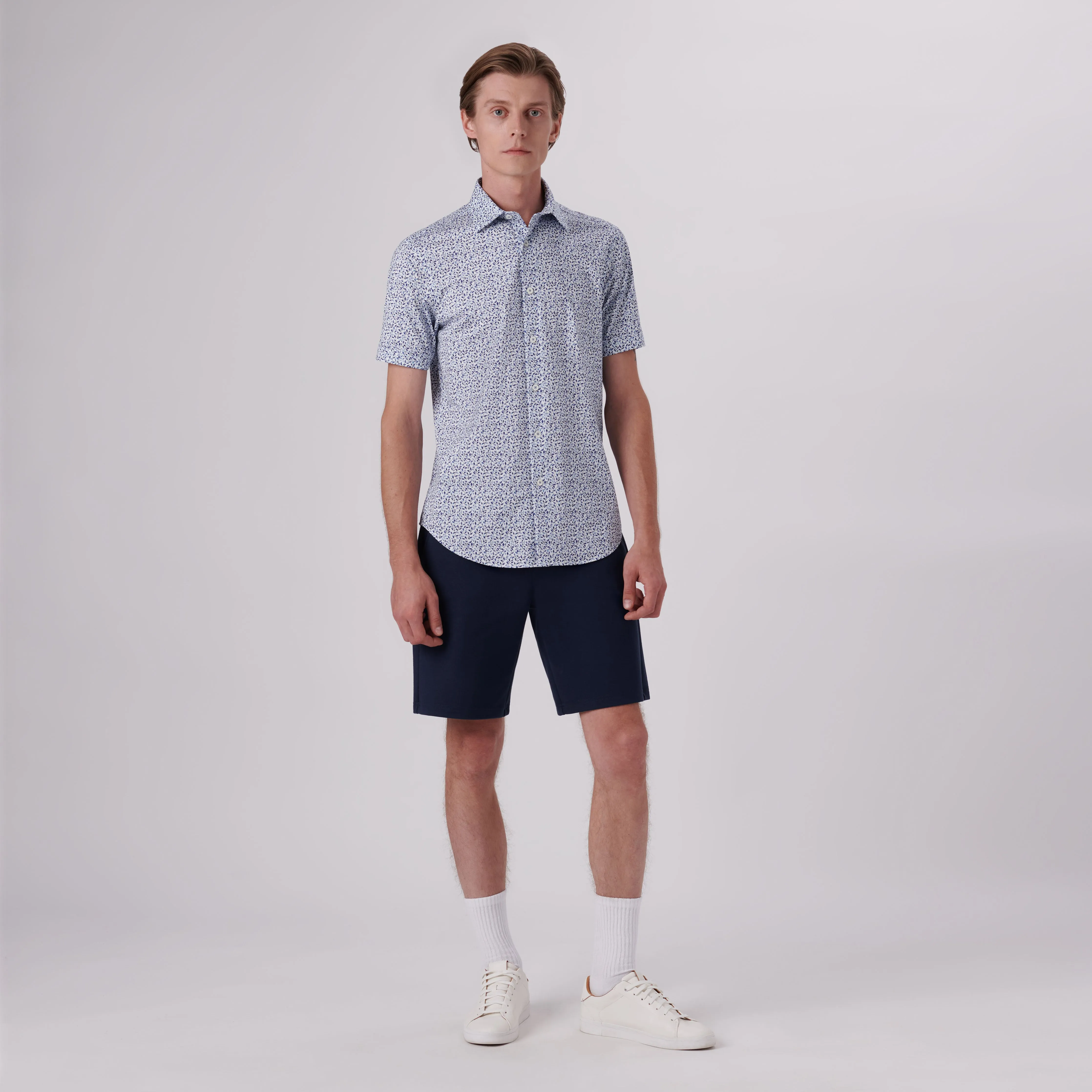 Miles Sprigs Print OoohCotton Short Sleeve Shirt