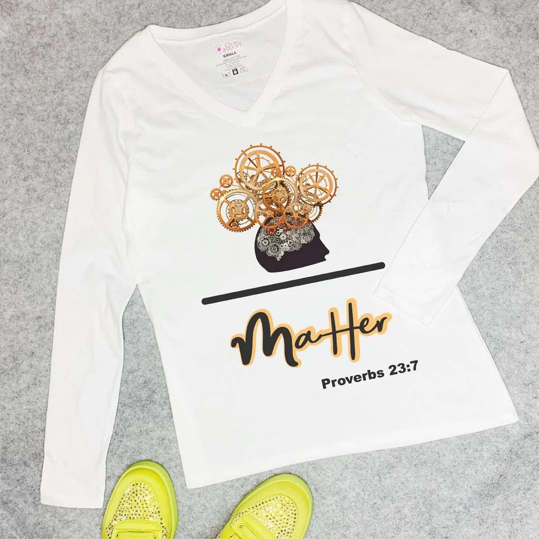 Mind over Matter Scripture Long-Sleeve T-Shirt