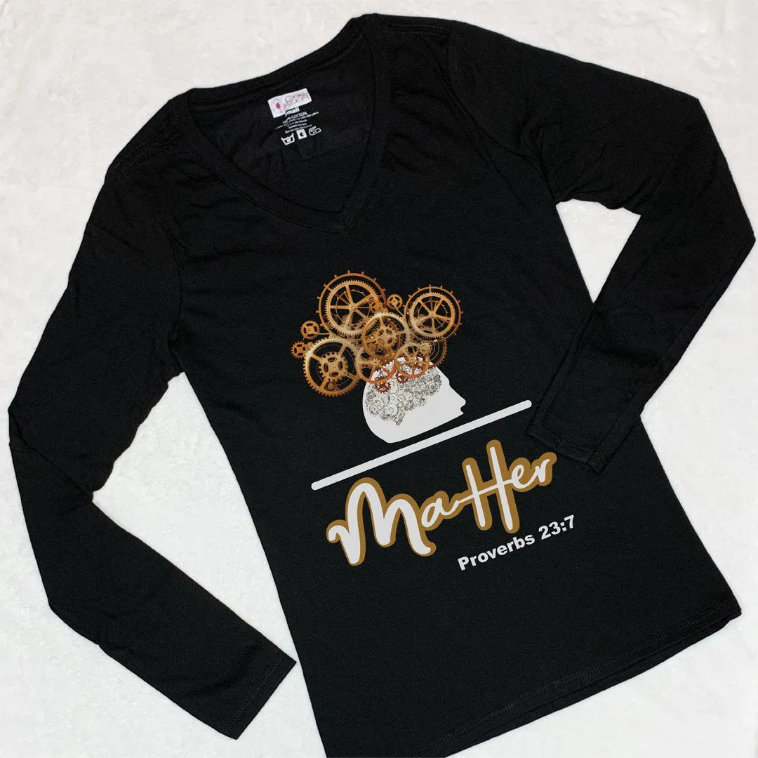 Mind over Matter Scripture Long-Sleeve T-Shirt