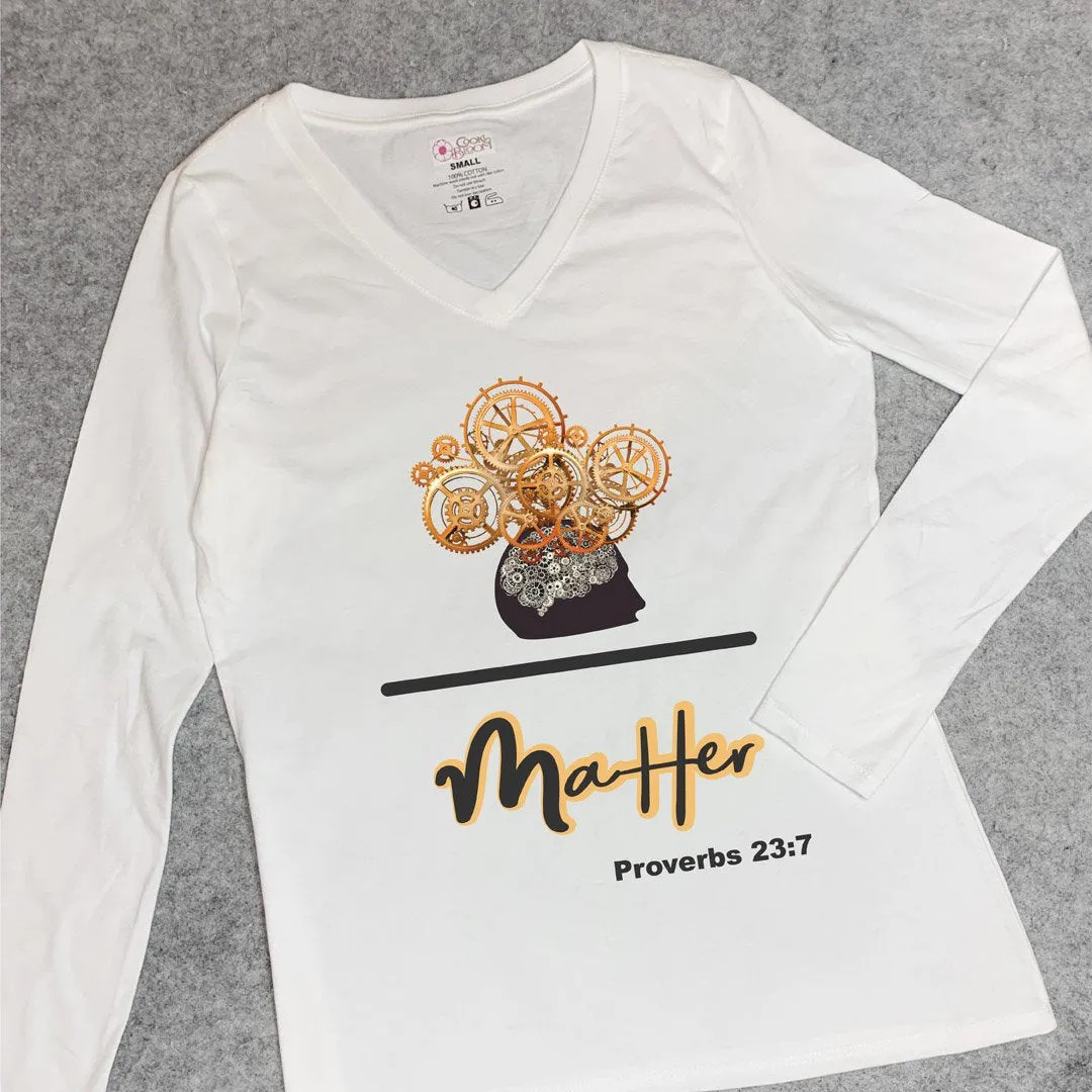 Mind over Matter Scripture Long-Sleeve T-Shirt