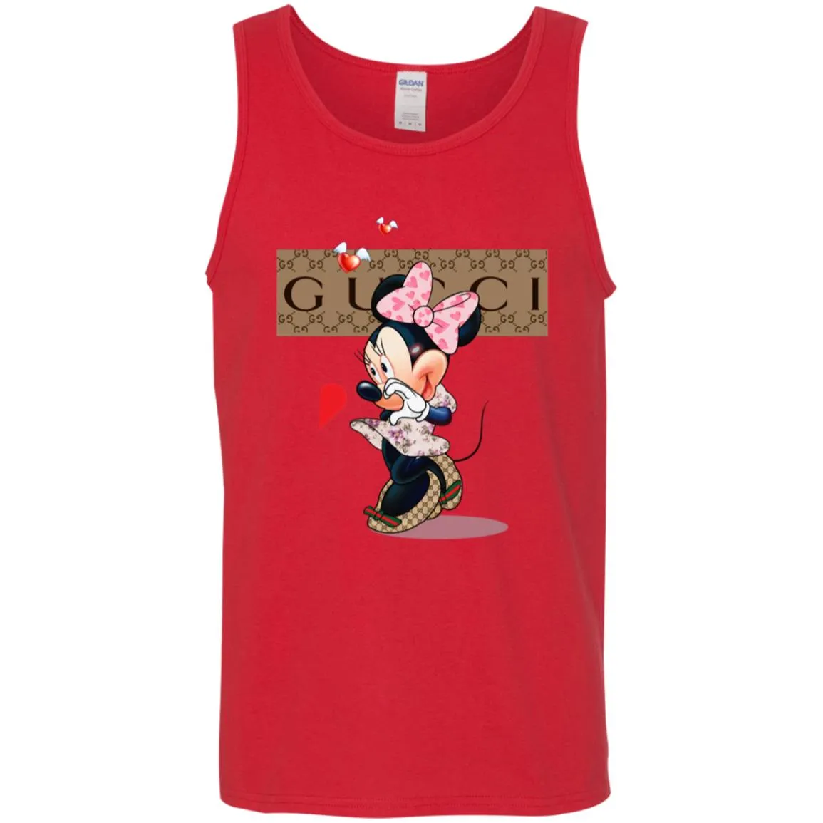 Minnie Mouse Love Couple T-shirt Valentine's Day T-shirt Men Cotton Tank